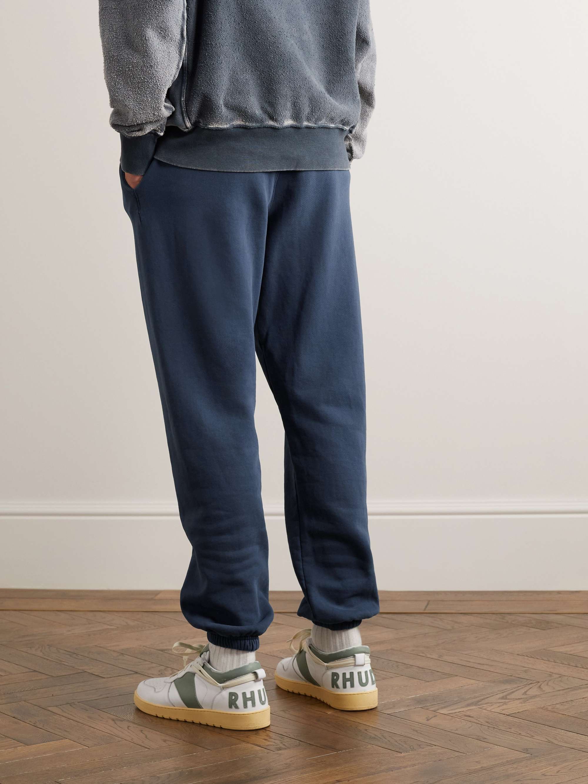 GALLERY DEPT. Tapered Logo-Print Cotton-Jersey Swetpants