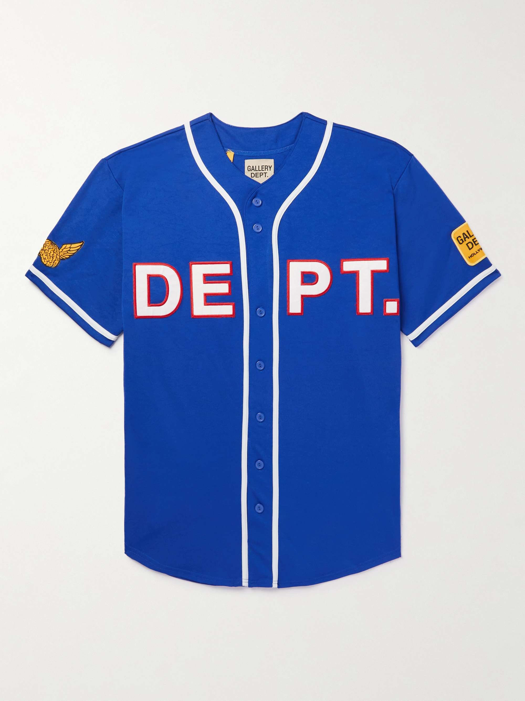 GALLERY DEPT. Echo Park Appliquéd Logo-Print Mesh Shirt