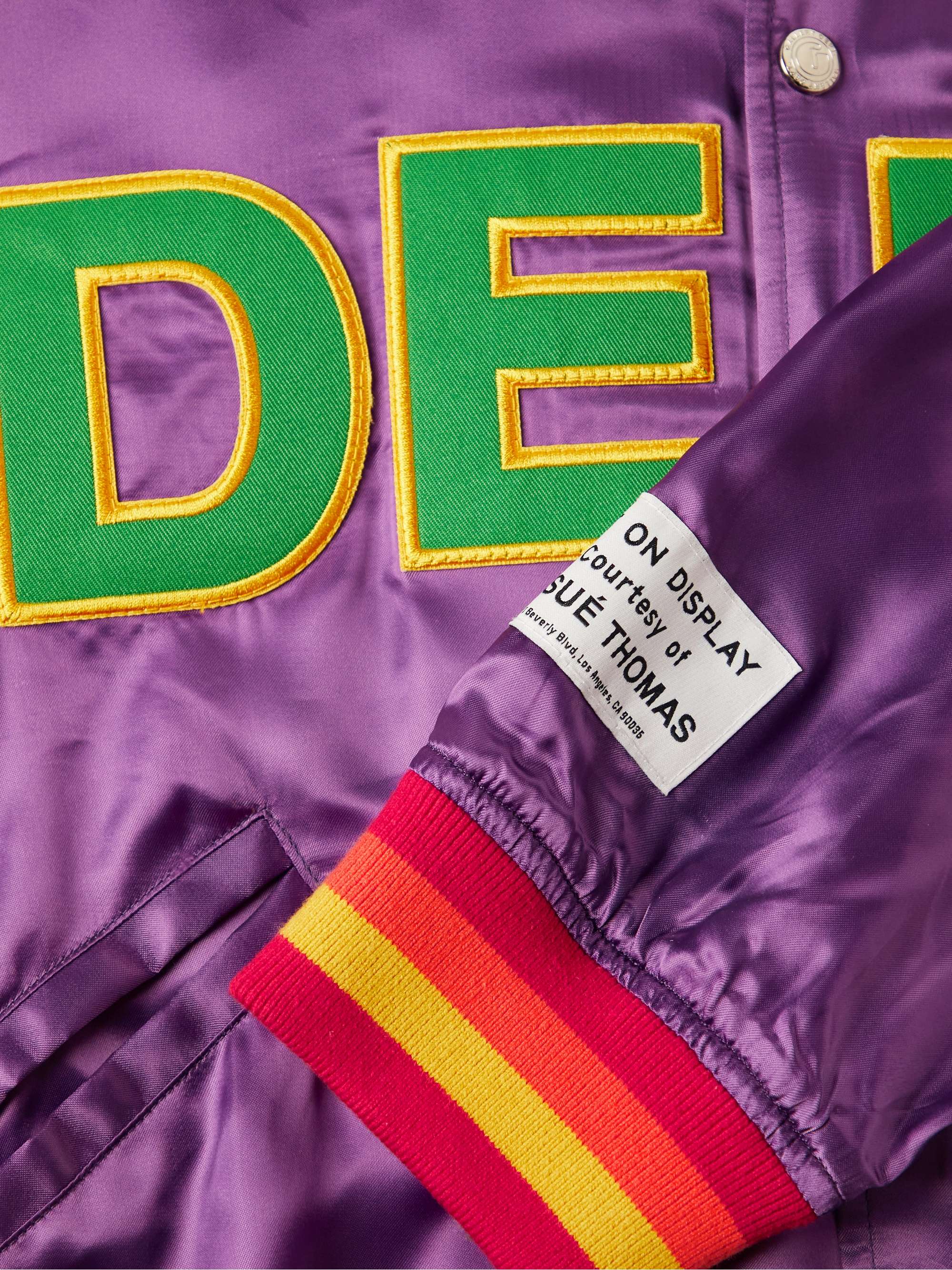 GALLERY DEPT. MVP Embroidered Satin Bomber Jacket