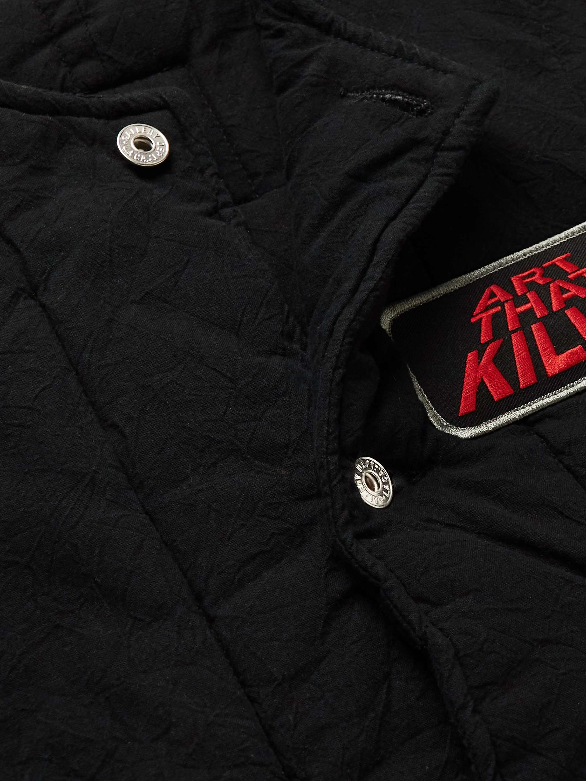 GALLERY DEPT. Riley Horror Appliquéd Quilted Cotton Jacket