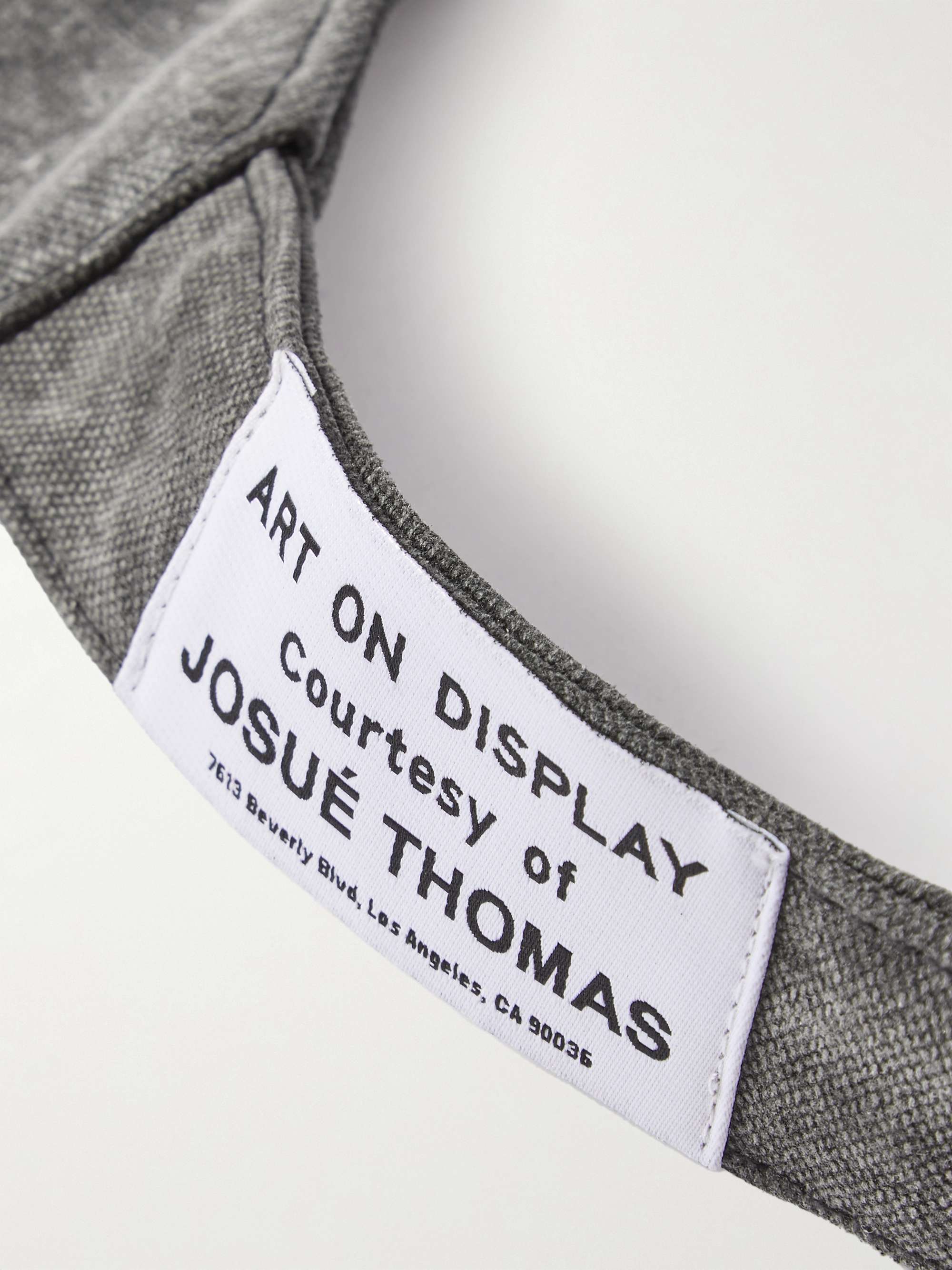 GALLERY DEPT. Logo-Appliquéd Distressed Printed Cotton-Canvas Belt Bag