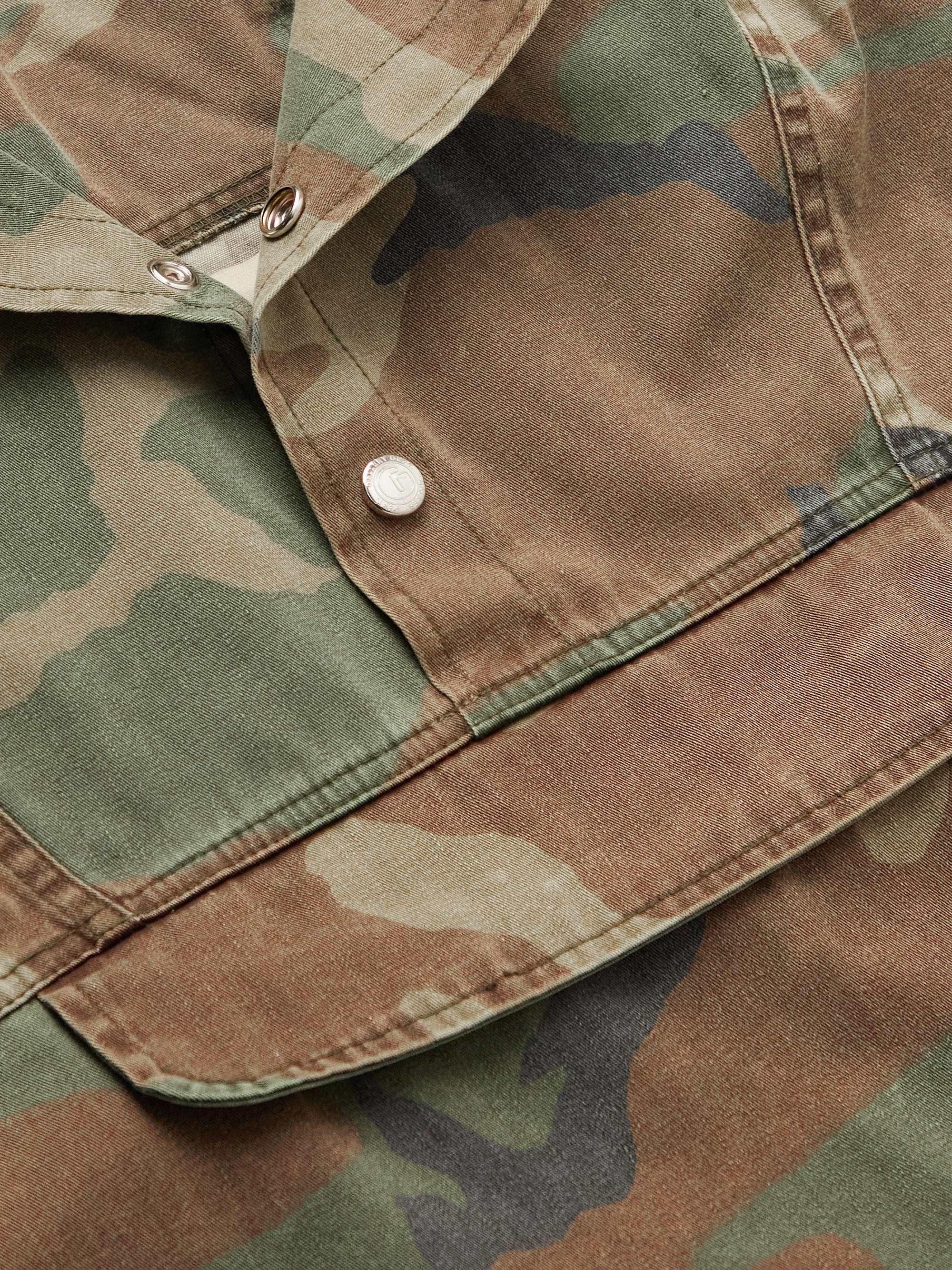 GALLERY DEPT. Riley Camouflage Logo-Print Cotton-Twill Hooded Anorak