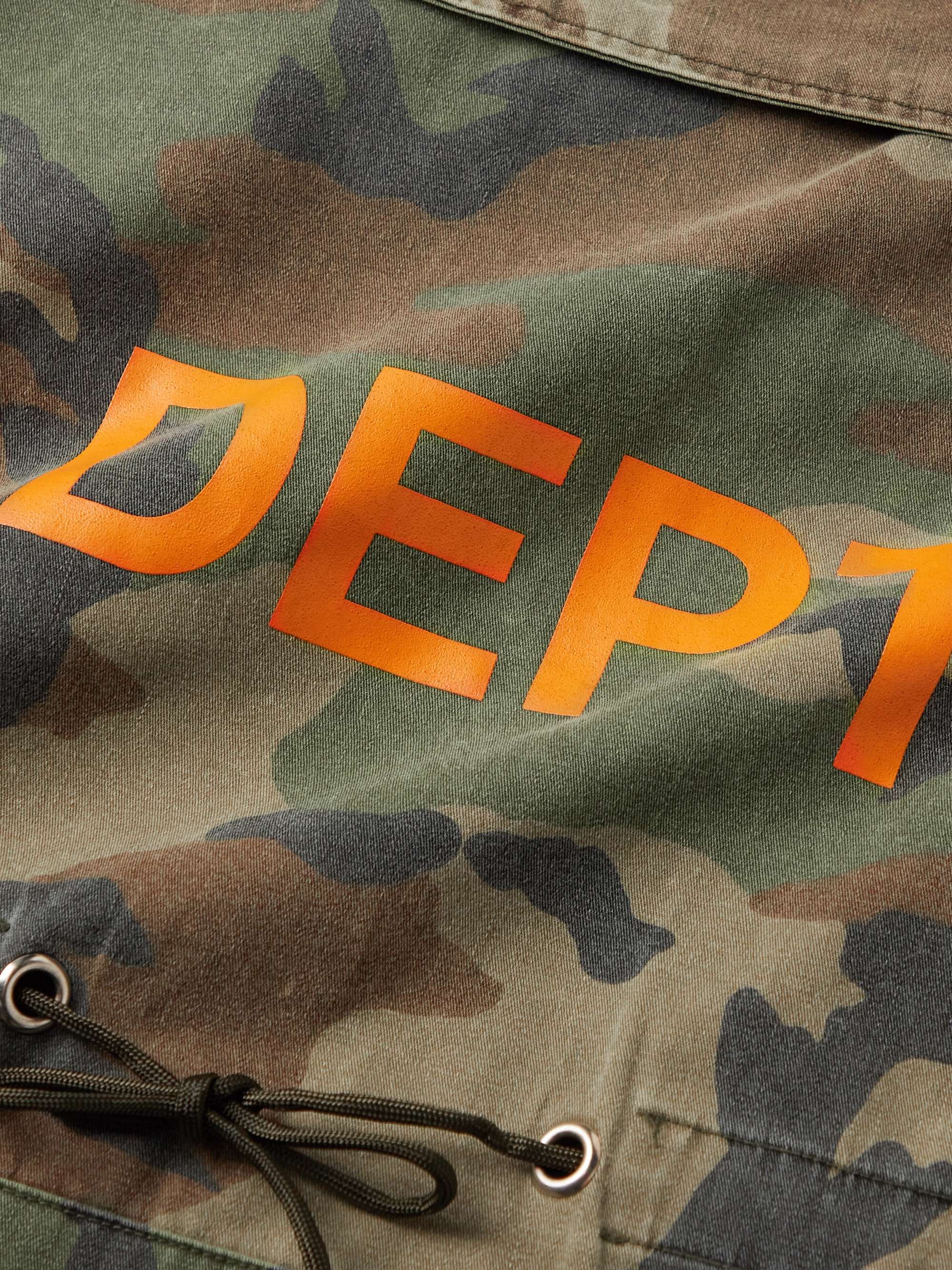 GALLERY DEPT. Riley Camouflage Logo-Print Cotton-Twill Hooded Anorak