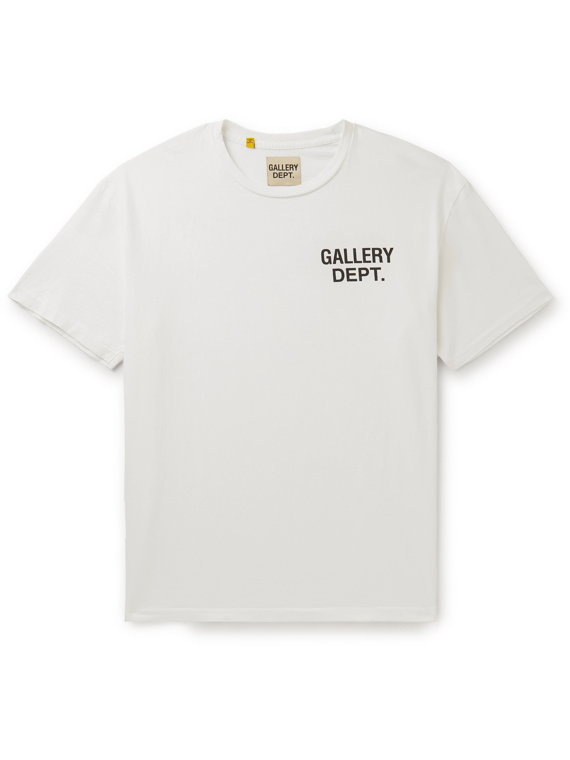 Gallery Dept. Logo-print Cotton-jersey T-shirt In White