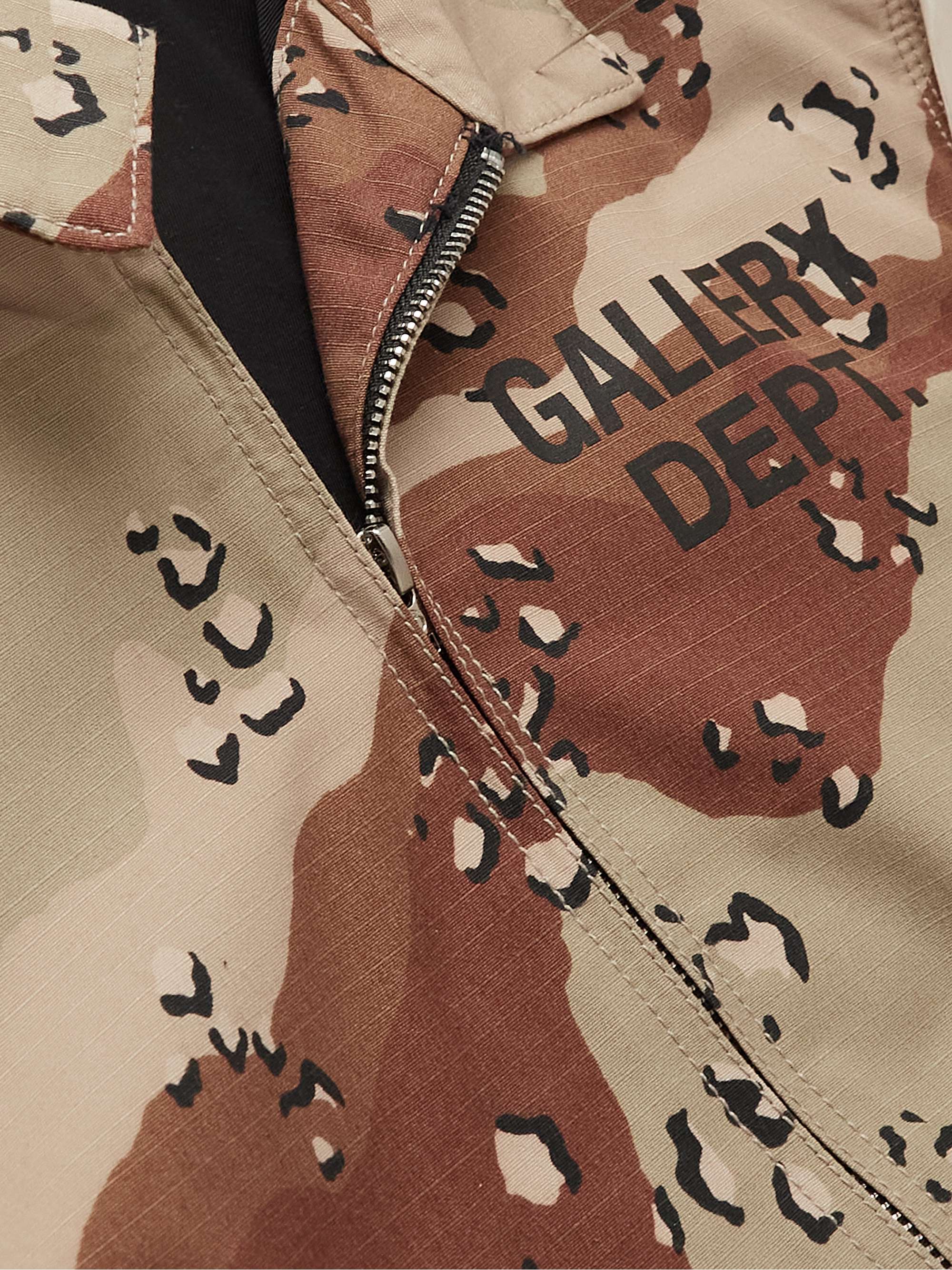GALLERY DEPT. Montecito Camouflage Logo-Print Cotton-Ripstop Jacket