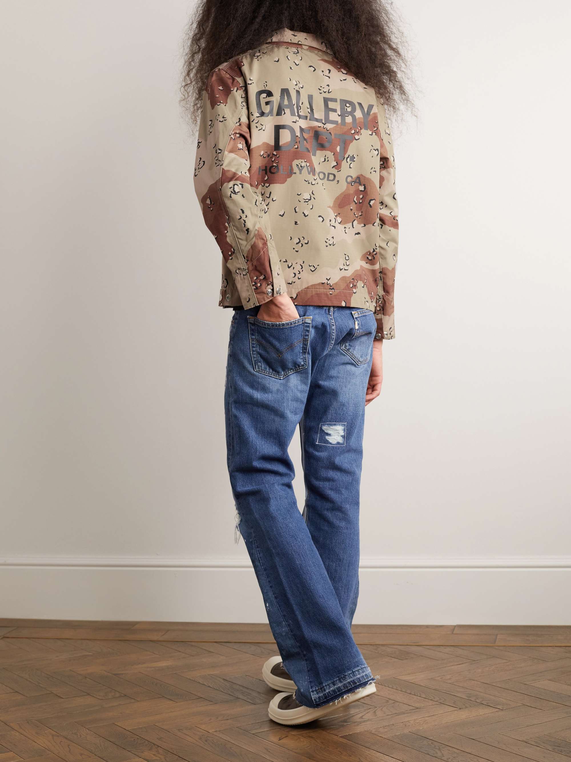 GALLERY DEPT. Montecito Camouflage Logo-Print Cotton-Ripstop Jacket