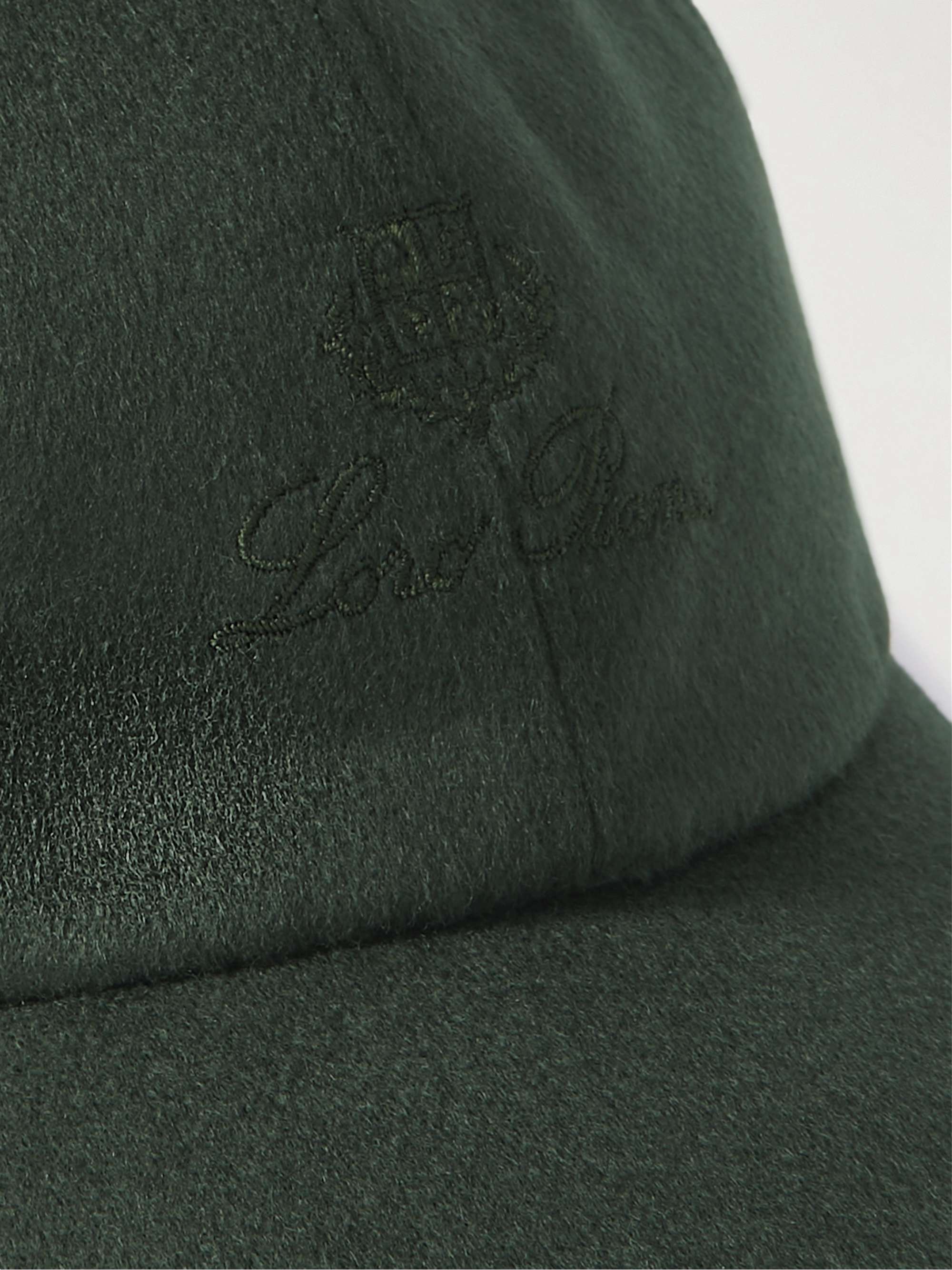 LORO PIANA Logo-Embroidered Storm System® Baby Cashmere Baseball Cap