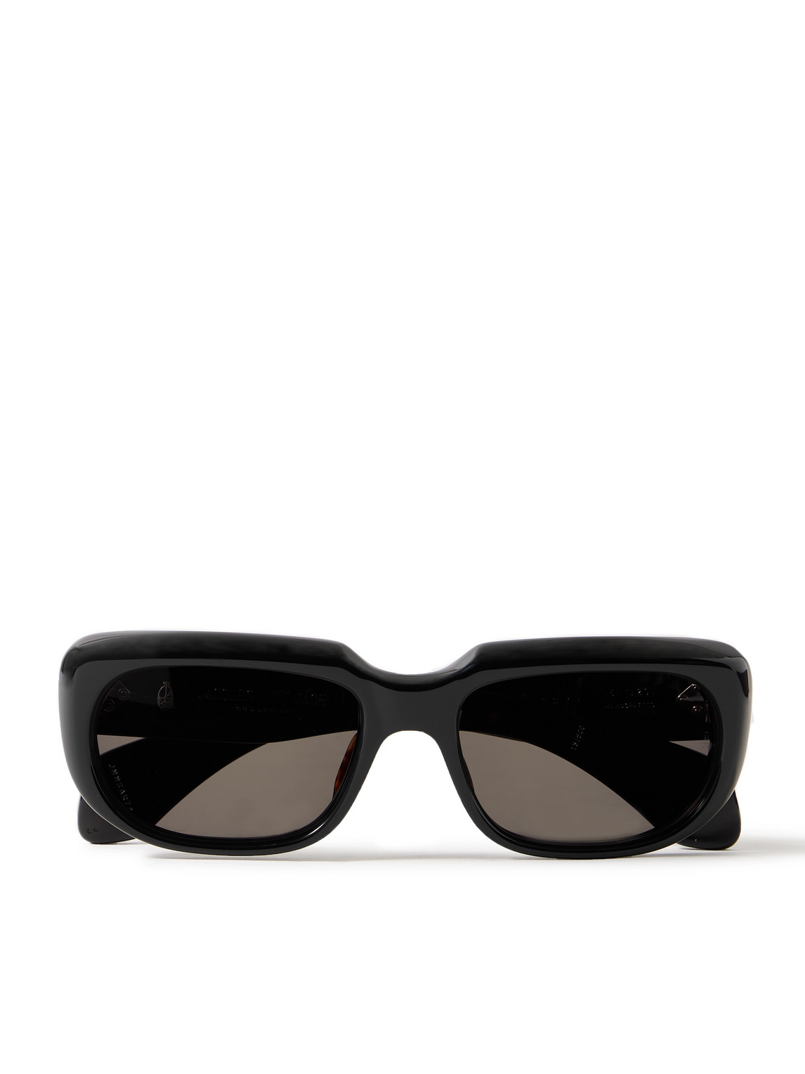 Jacques Marie Mage Sartet Rectangular-frame Acete Sunglasses In Black