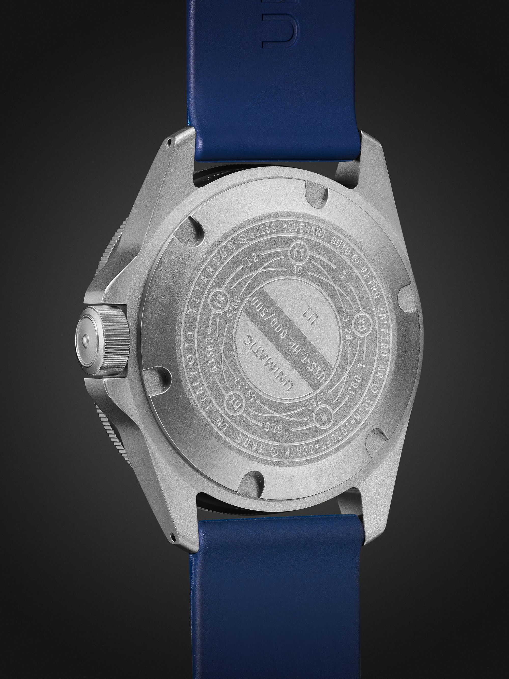 UNIMATIC Model One Limited Edition Automatic 40mm Titanium and TPU Watch, Ref. No. U1S-T-MP
