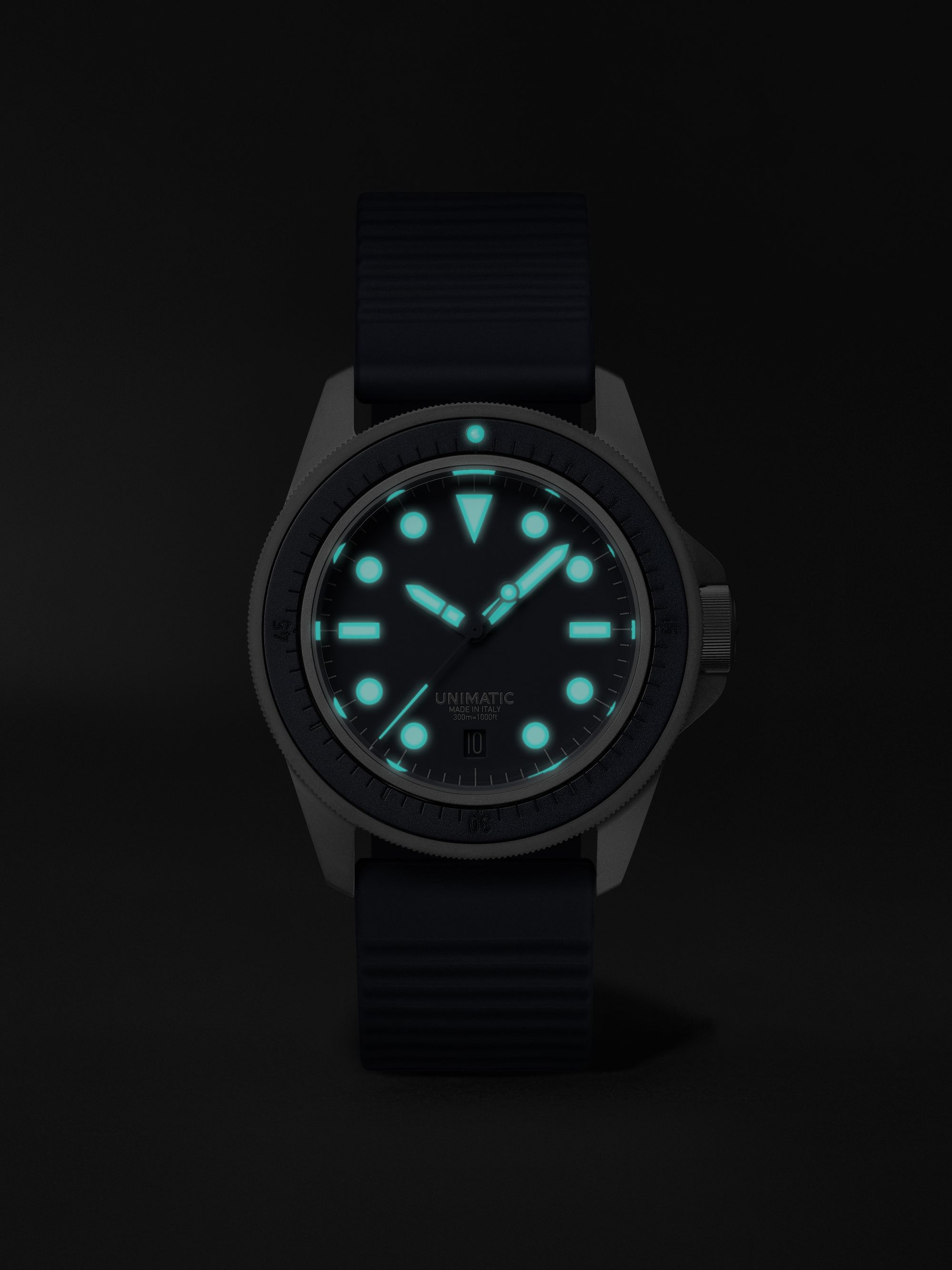 UNIMATIC Model One Limited Edition Automatic 40mm Titanium and TPU Watch, Ref. No. U1S-T-MP