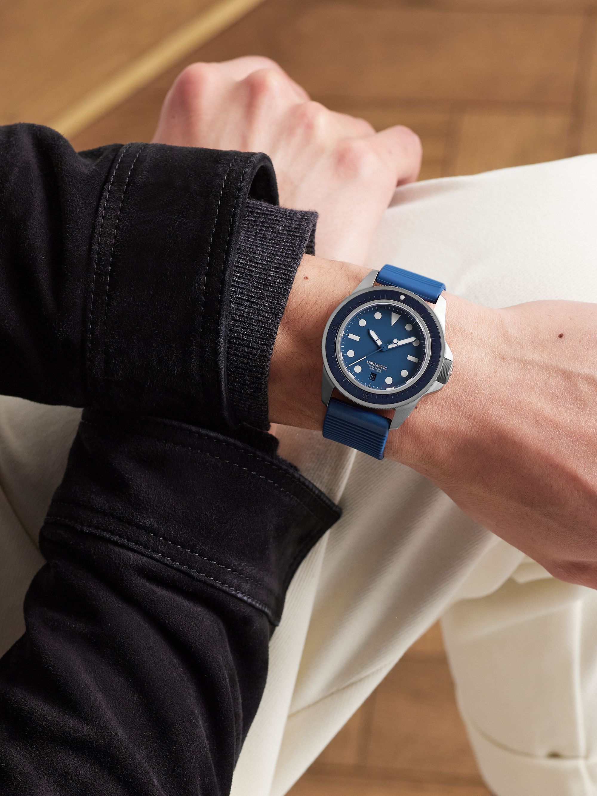 UNIMATIC Model One Limited Edition Automatic 40mm Titanium and TPU Watch, Ref. No. U1S-T-MP