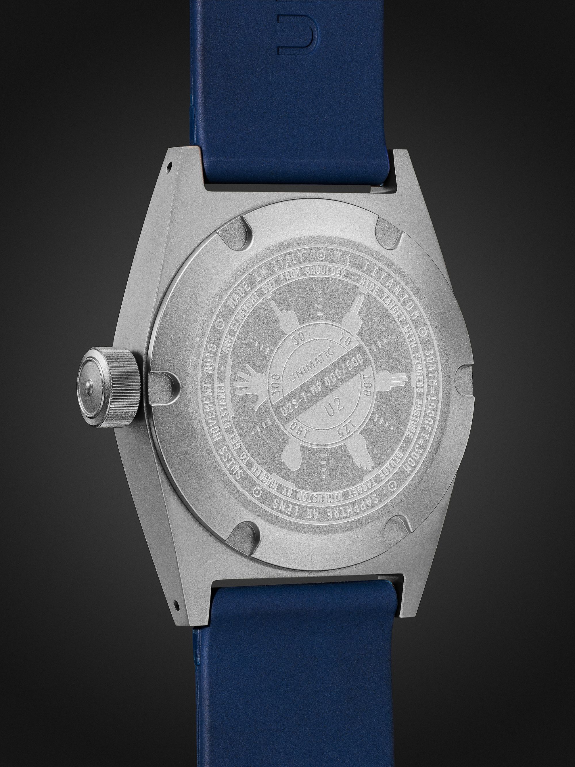 UNIMATIC Model Two Limited Edition Automatic 38mm Titanium and TPU Watch, Ref. No. U2S-T-MP