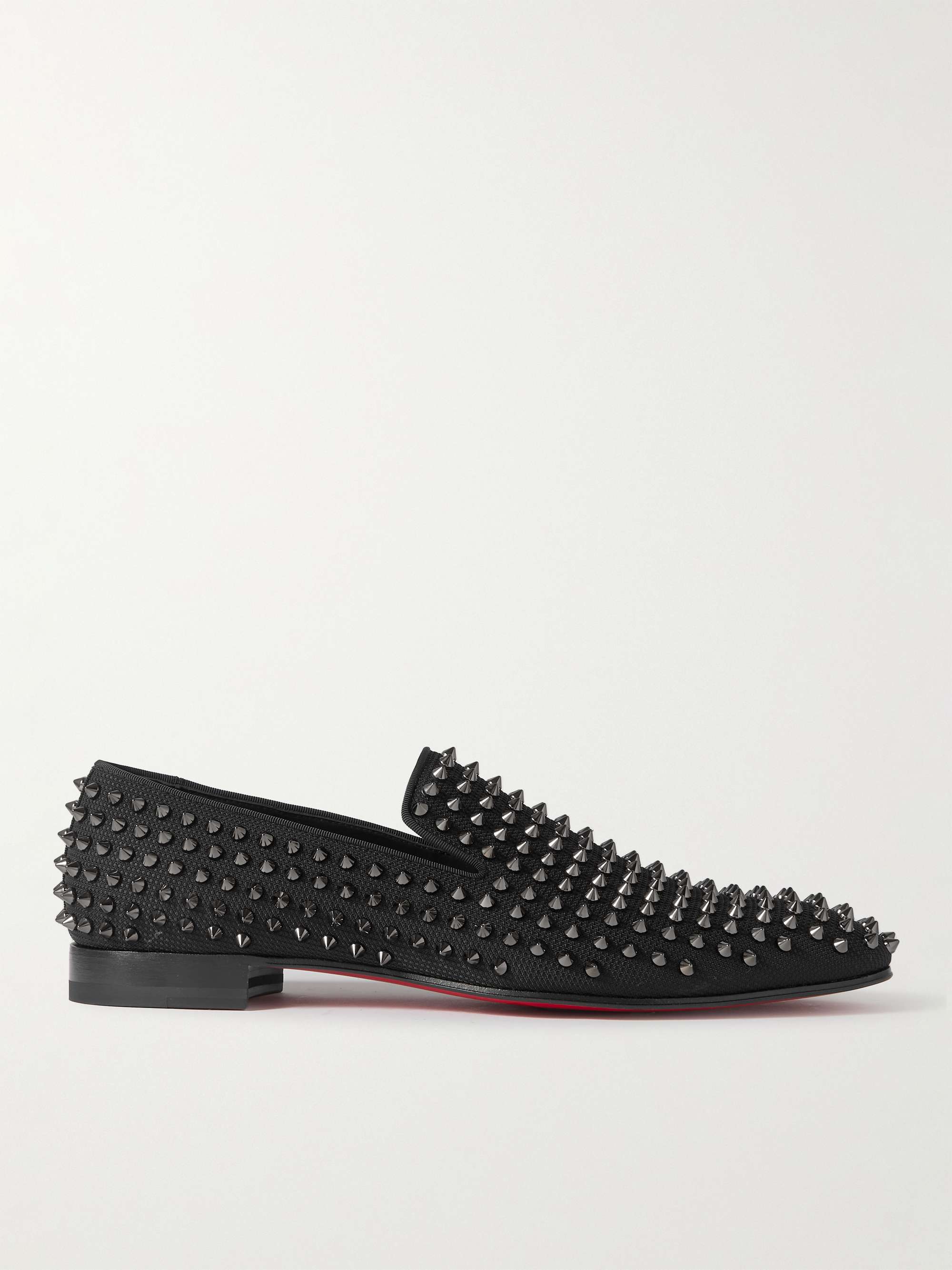 Christian Louboutin Spike Dandelion Loafers in Black for Men