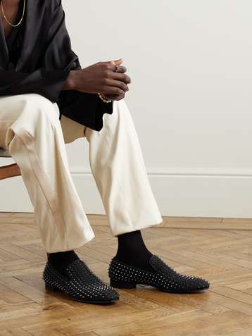 Red hotsell bottoms loafers