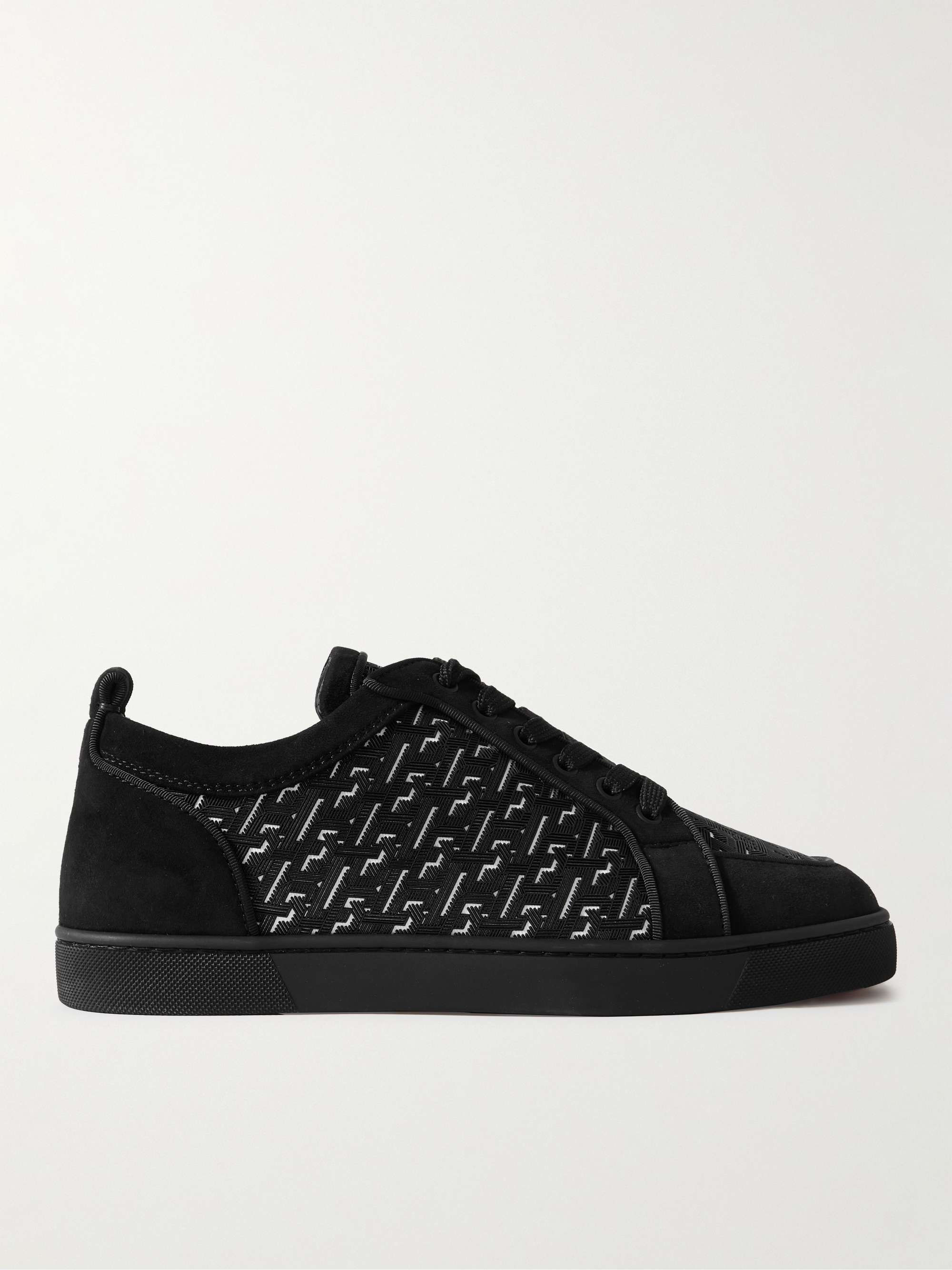 Rantulow Rubber Trimmed Mesh and Suede Sneakers