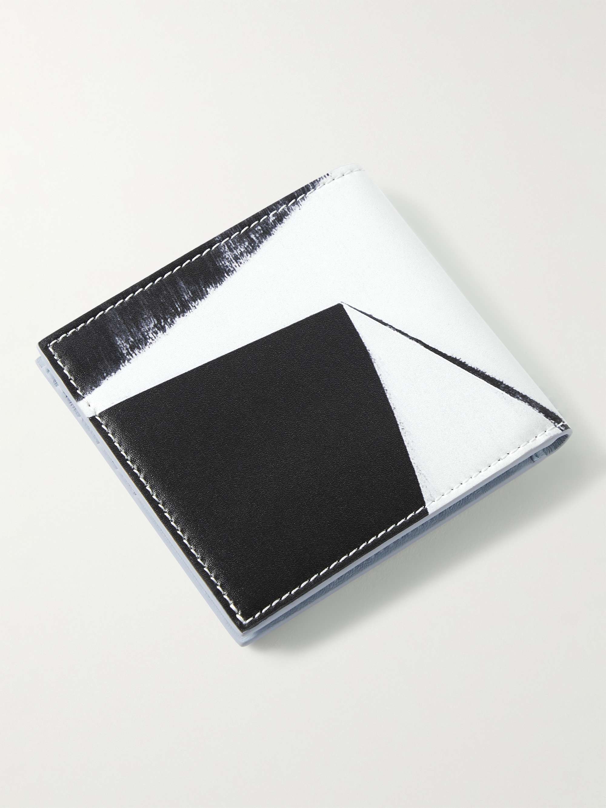 ALEXANDER MCQUEEN Logo-Print Leather Bifold Wallet