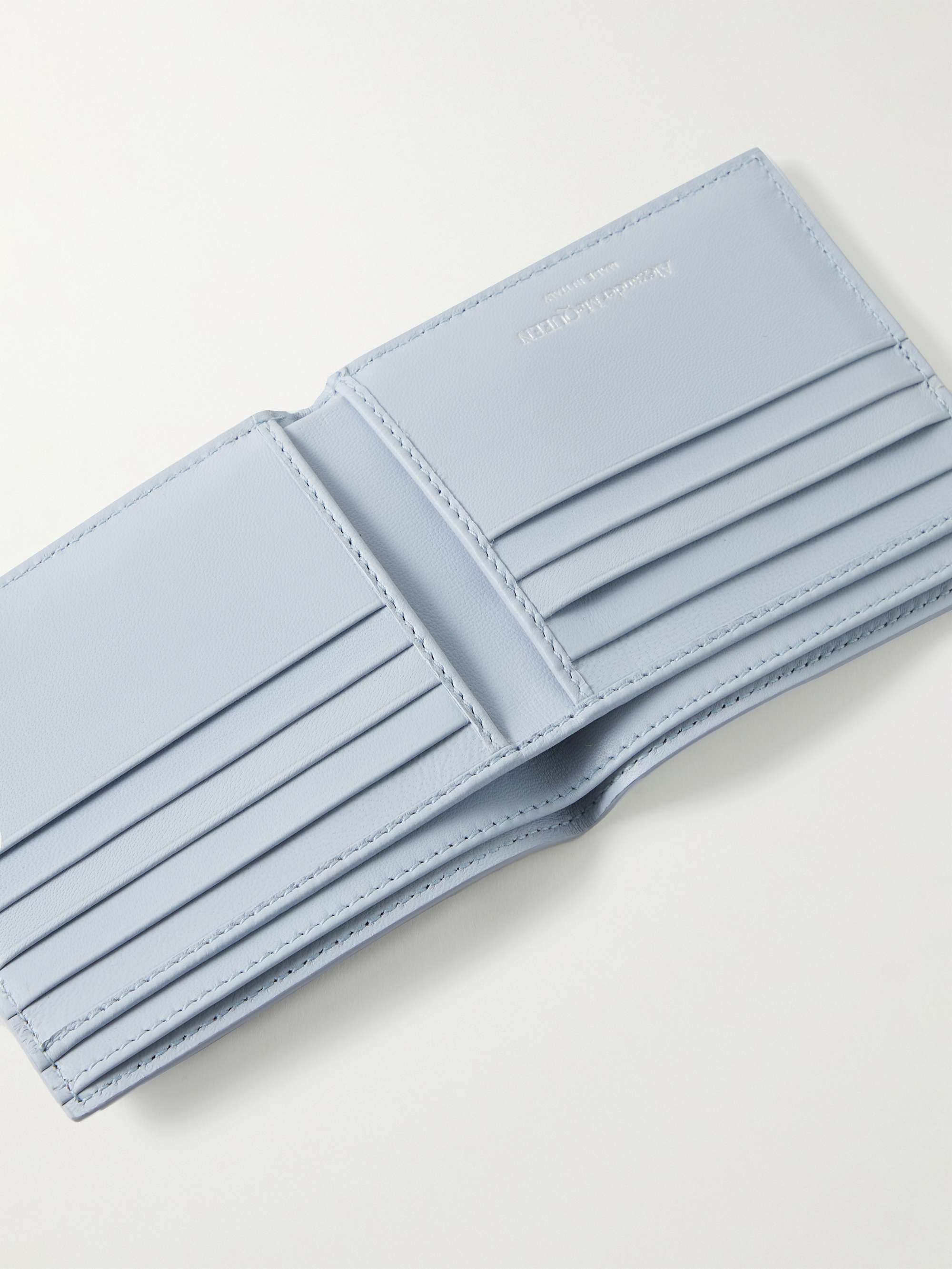 ALEXANDER MCQUEEN Logo-Print Leather Bifold Wallet