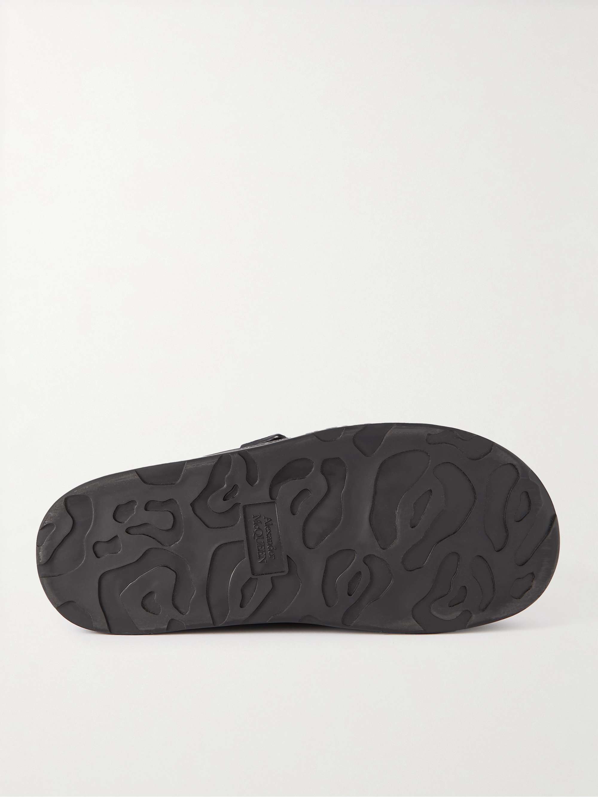 ALEXANDER MCQUEEN Exaggerated-Sole Suede Sandals