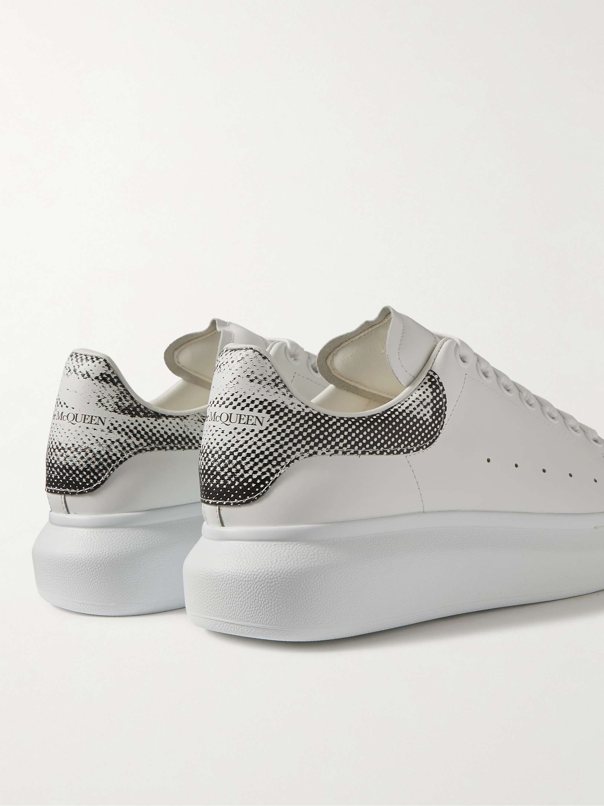 ALEXANDER MCQUEEN Printed Exaggerated-Sole Leather Sneakers