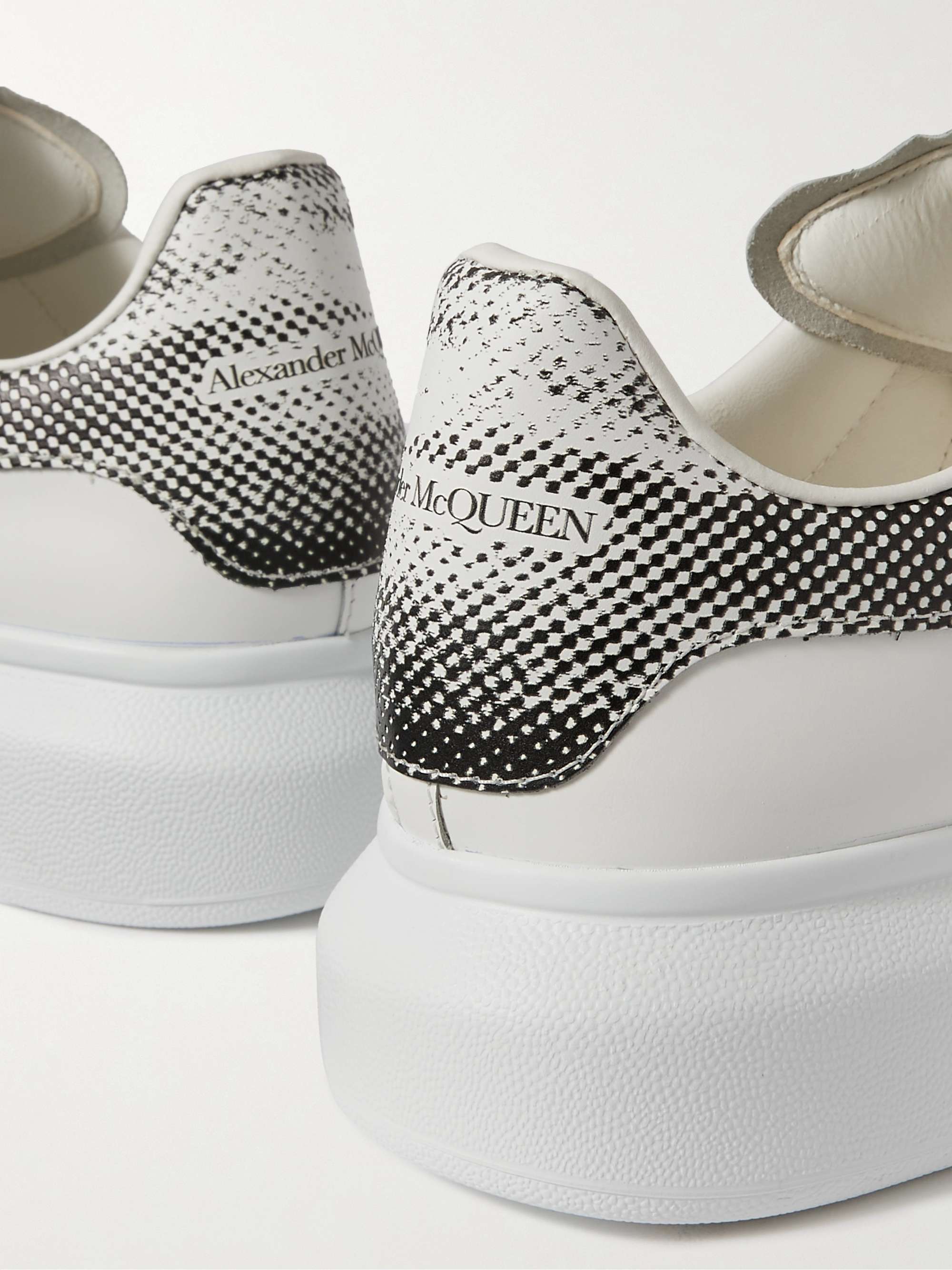 ALEXANDER MCQUEEN Printed Exaggerated-Sole Leather Sneakers