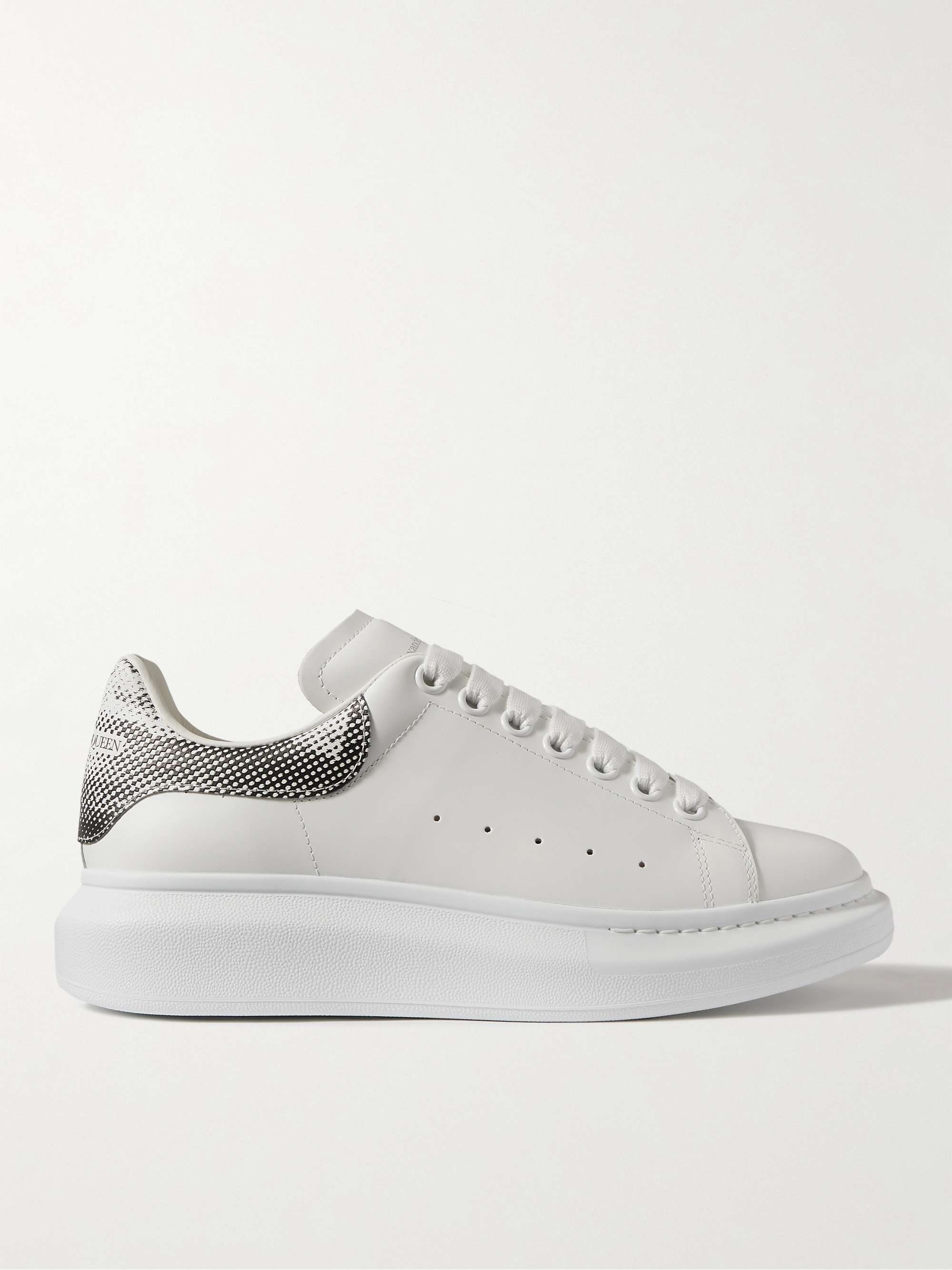 ALEXANDER MCQUEEN Printed Exaggerated-Sole Leather Sneakers