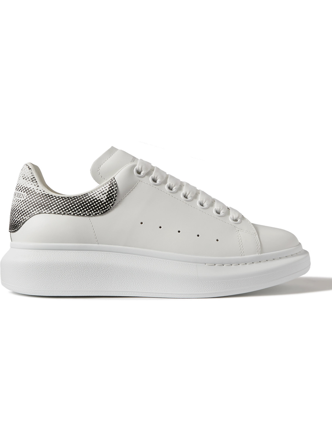 Alexander Mcqueen Alexander Mc Queen Black And White Oversized Trainer In White