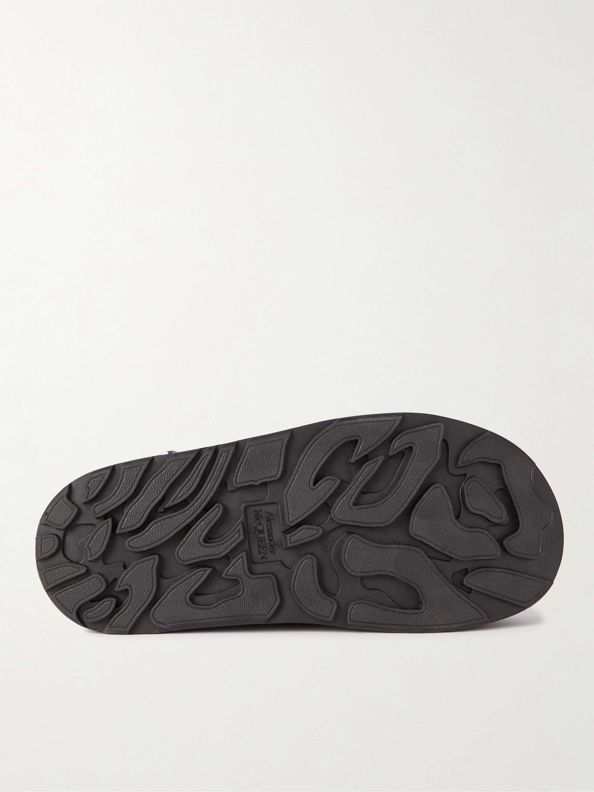 ALEXANDER MCQUEEN Exaggerated-Sole Suede Sandals