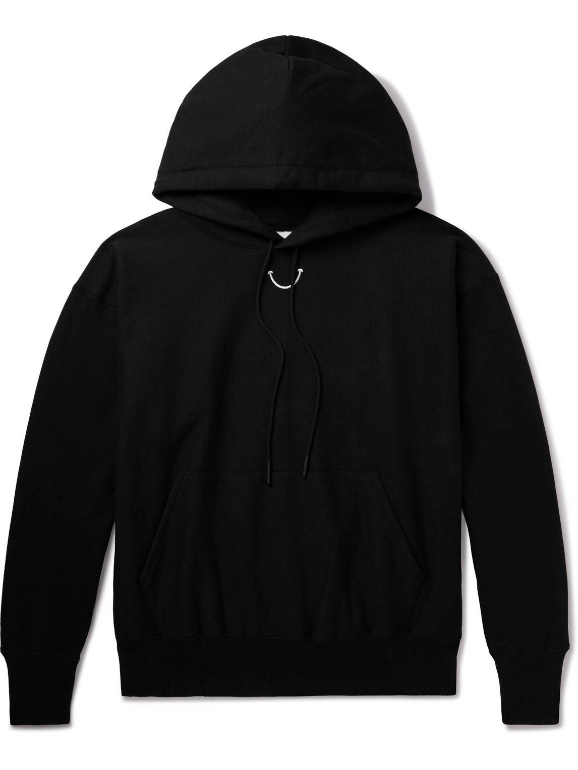 Shop Readymade Logo-print Embroidered Cotton-blend Jersey Hoodie In Black