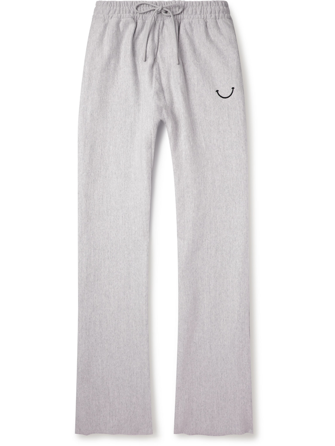 Readymade Straight-leg Logo-embroidered Cotton-jersey Sweatpants In Grey