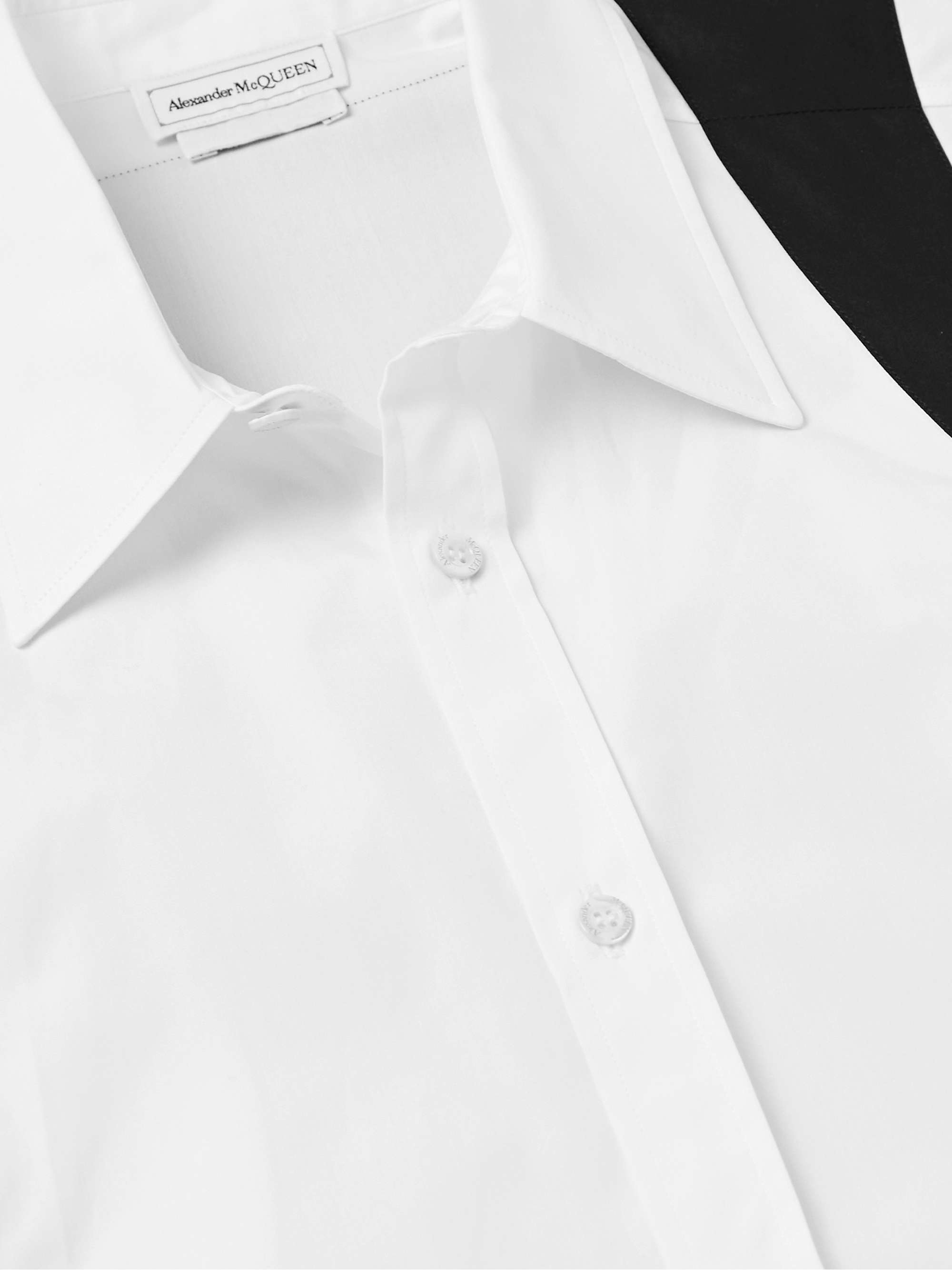ALEXANDER MCQUEEN Slim-Fit Harness-Detailed Cotton-Poplin Shirt
