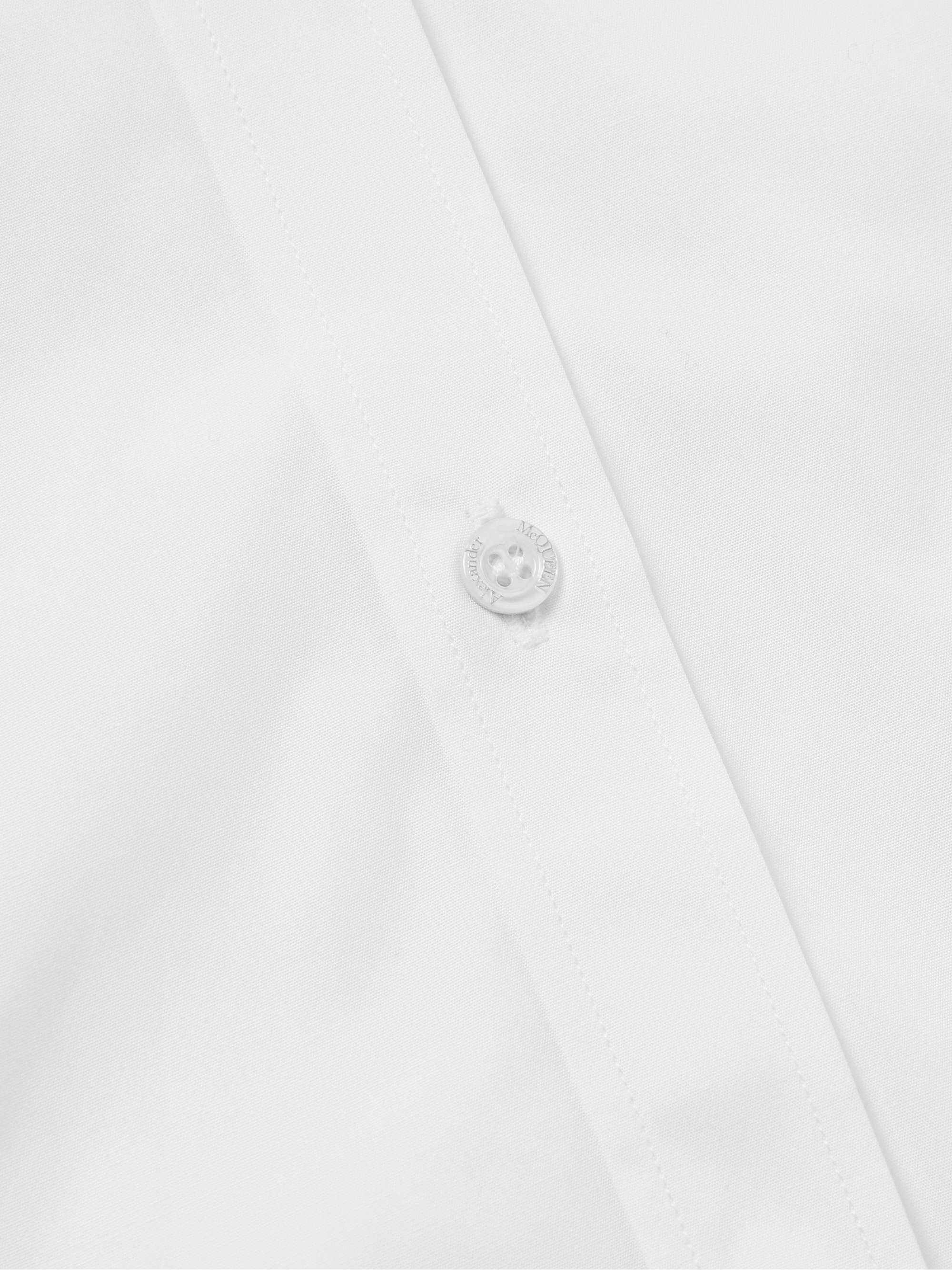 ALEXANDER MCQUEEN Slim-Fit Harness-Detailed Cotton-Poplin Shirt