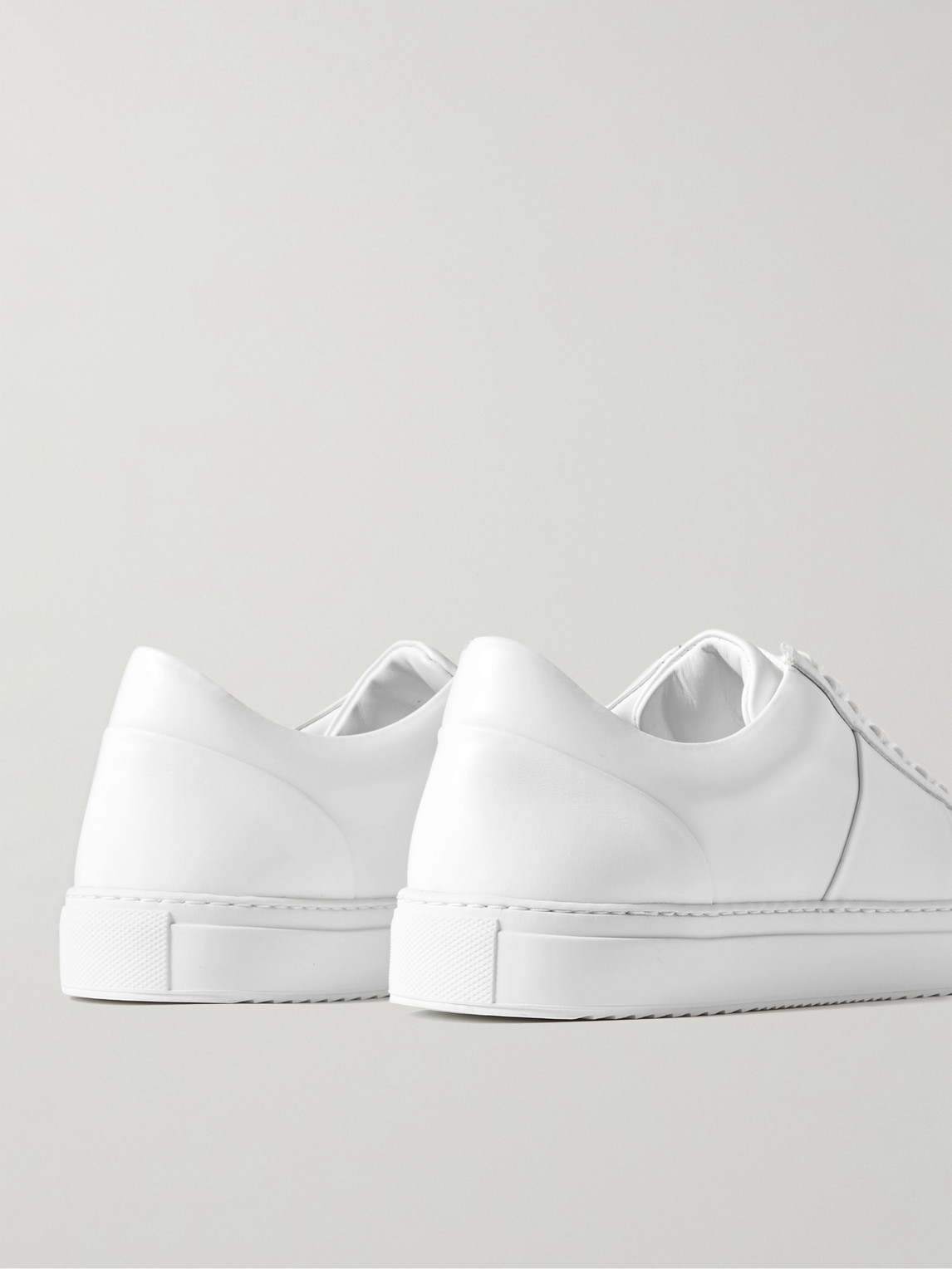 Shop Mr P Larry Leather Sneakers In White