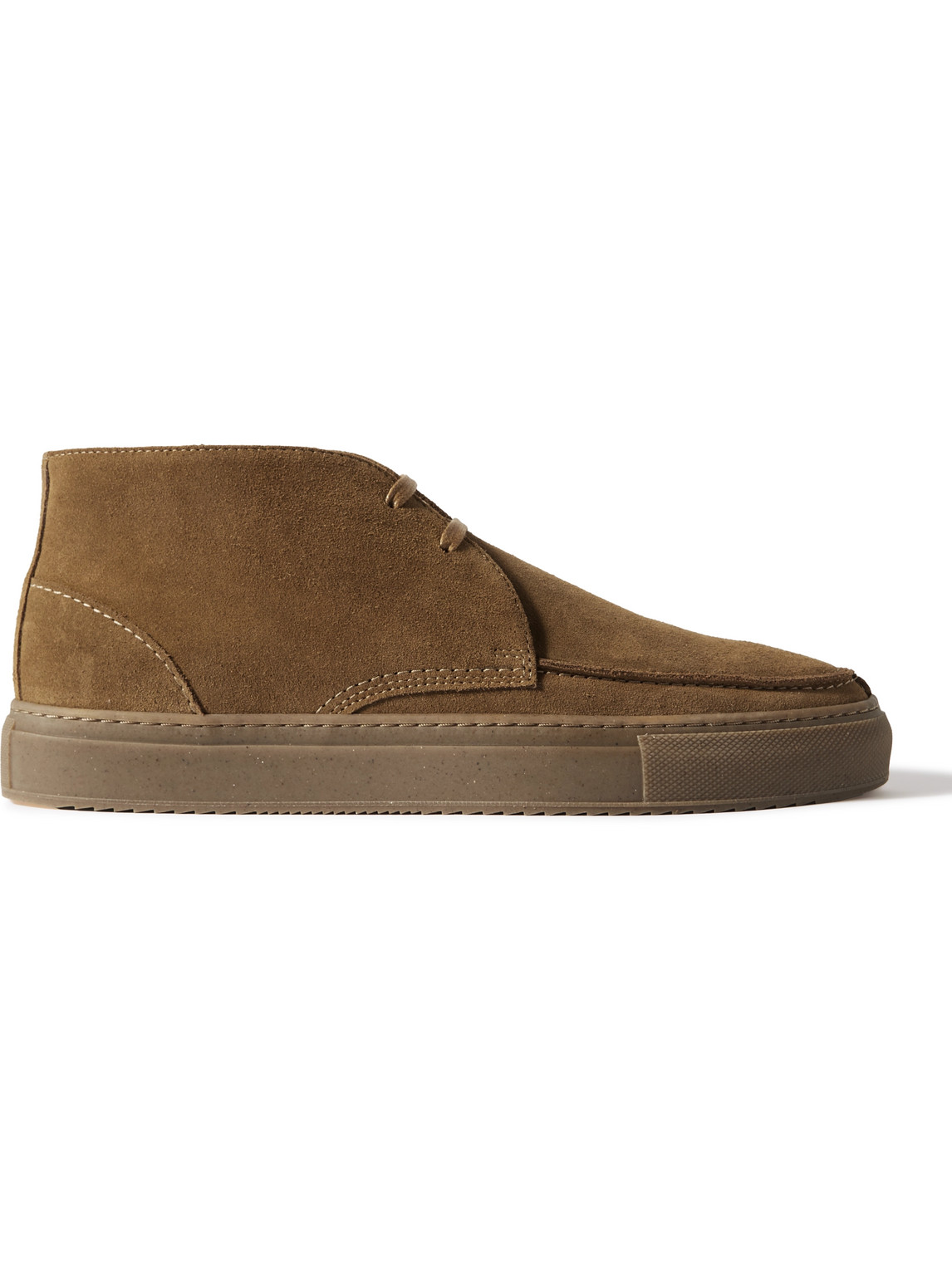 Mr P Larry Split-toe Regenerated Suede By Evolo® Chukka Boots In Brown