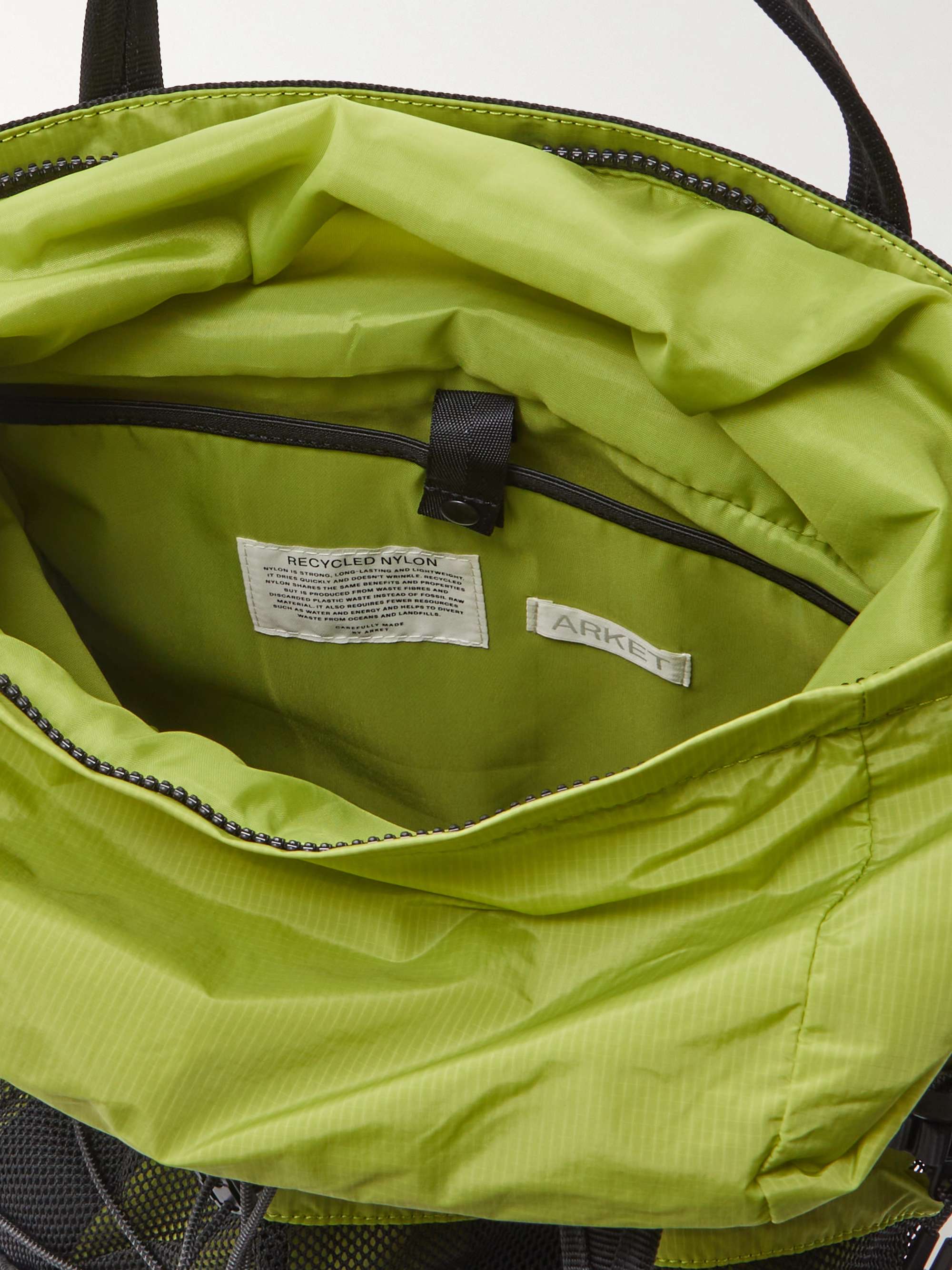 ARKET Irvin Webbing and Mesh-Trimmed Ripstop Backpack