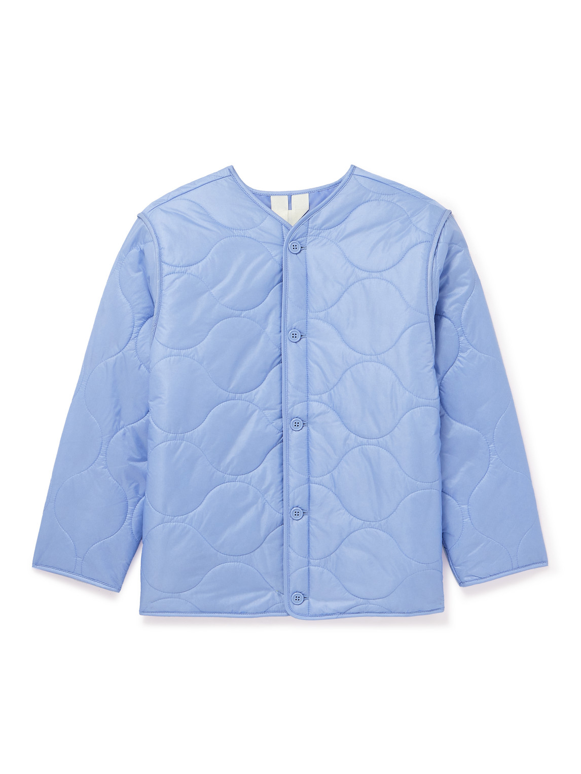 Arket Kids' Ken Quilted Padded Ripstop Jacket In Blue