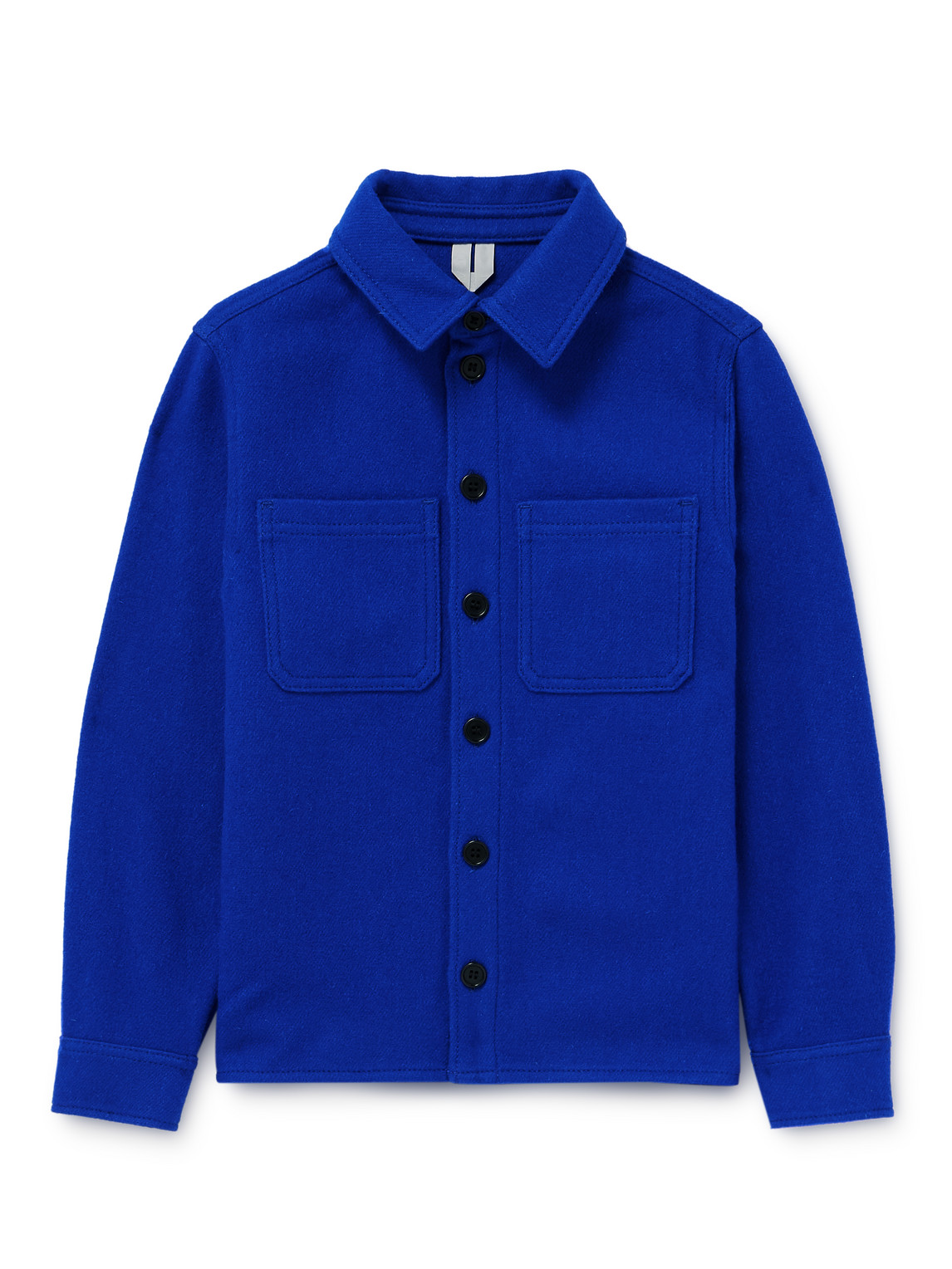 Arket Kids' Brygge Twill Overshirt In Blue