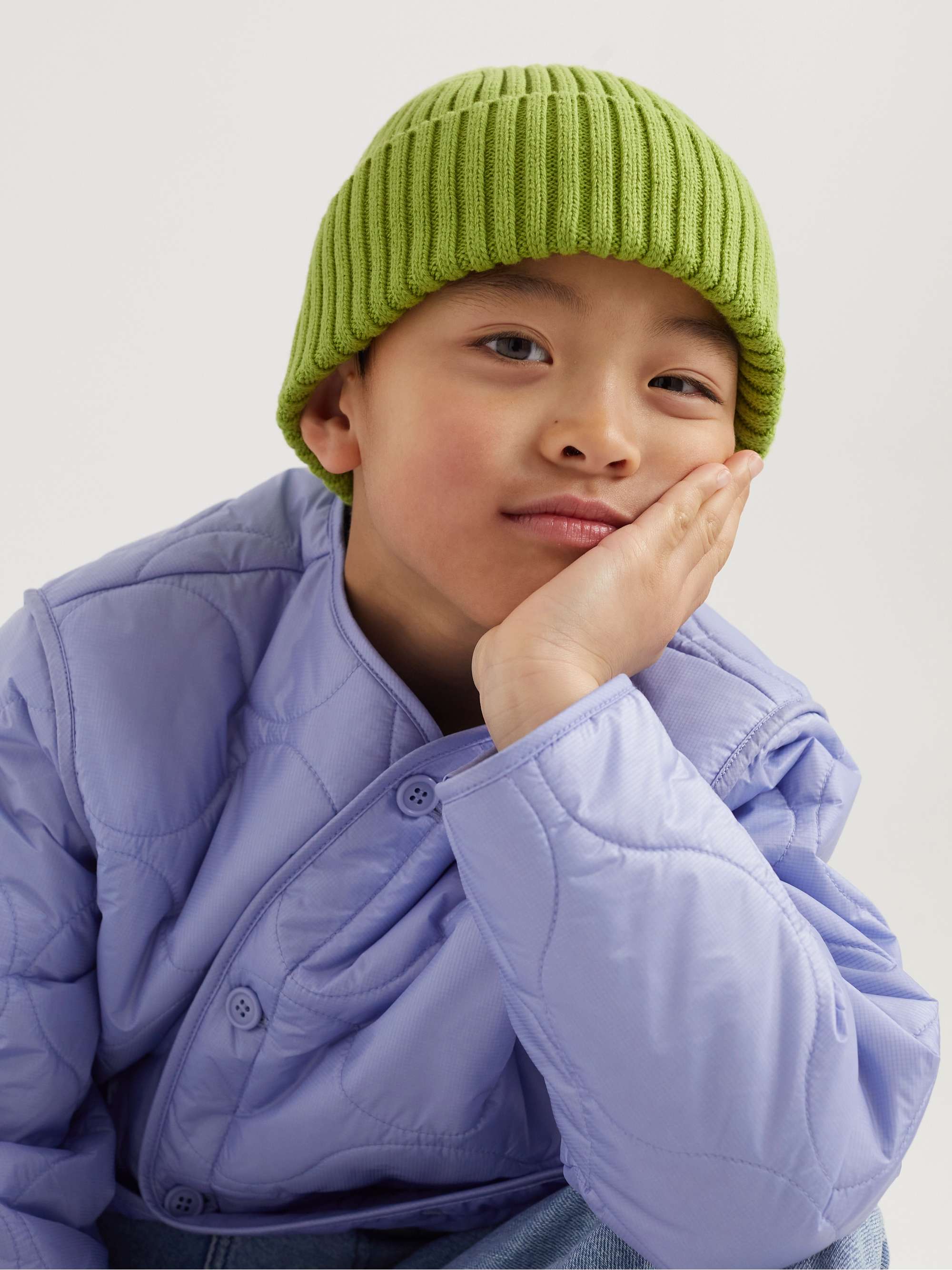 ARKET KIDS Sune Ribbed Organic Cotton-Blend Beanie