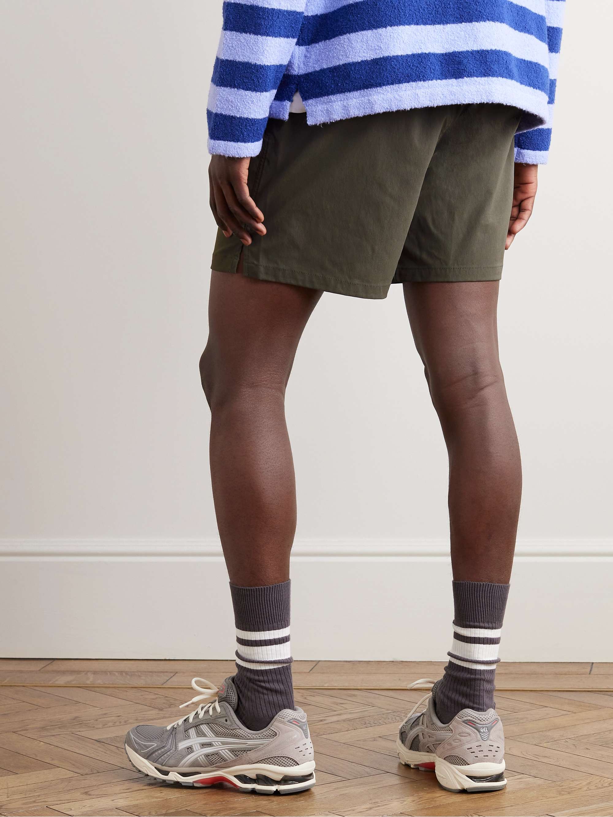 ARKET Edwin Straight-Leg Belted Canvas Shorts