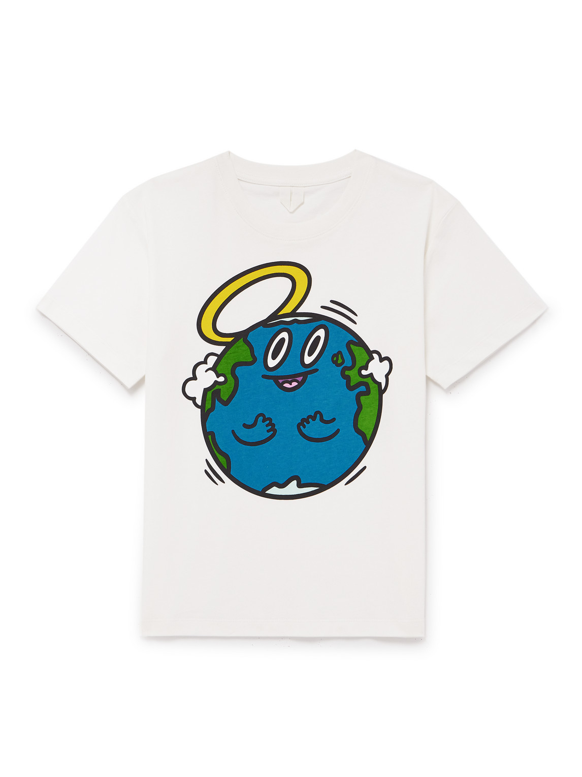 Arket Kids' Printed Organic Cotton-jersey T-shirt In White