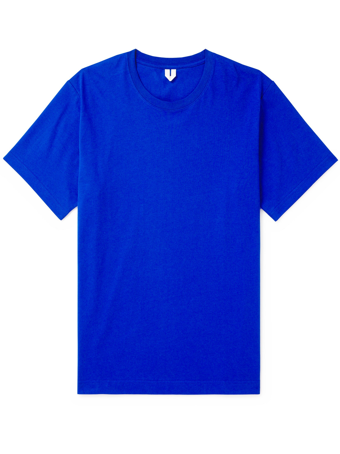 Arket Niko Organic Cotton-jersey T-shirt In Blue