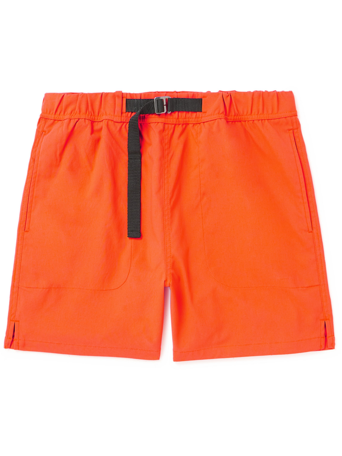 Arket Edwin Straight-leg Belted Canvas Shorts In Orange