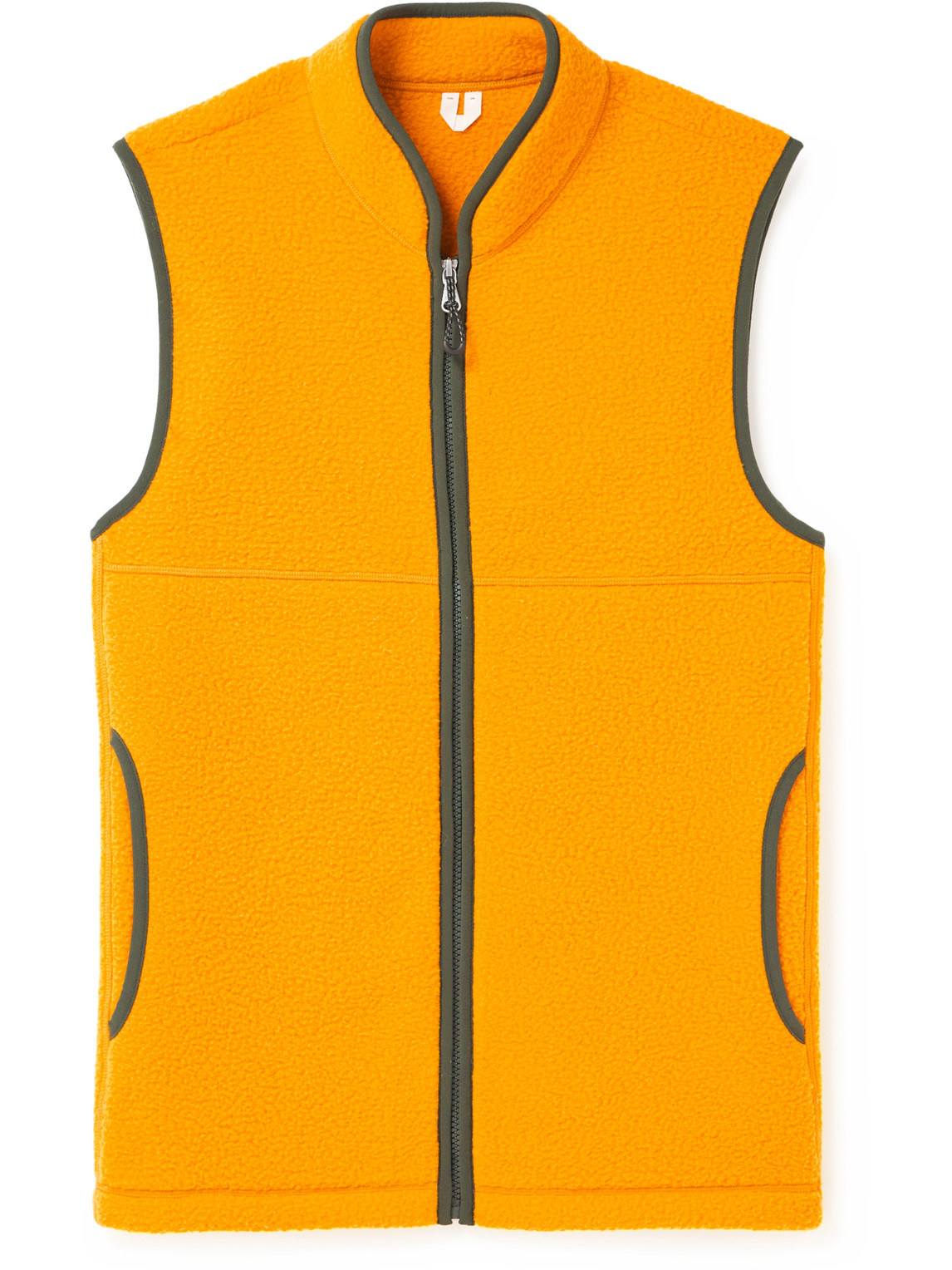 Arket Roy Recycled Fleece Gilet In Yellow