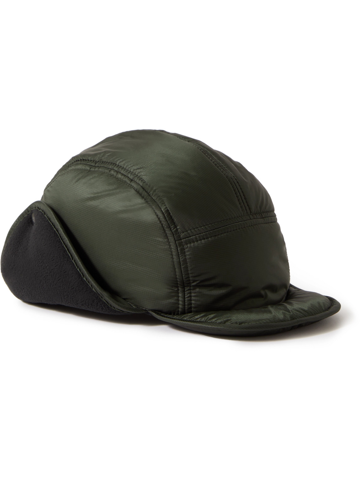 Arket Arja Padded Recycled Shell Hat In Green