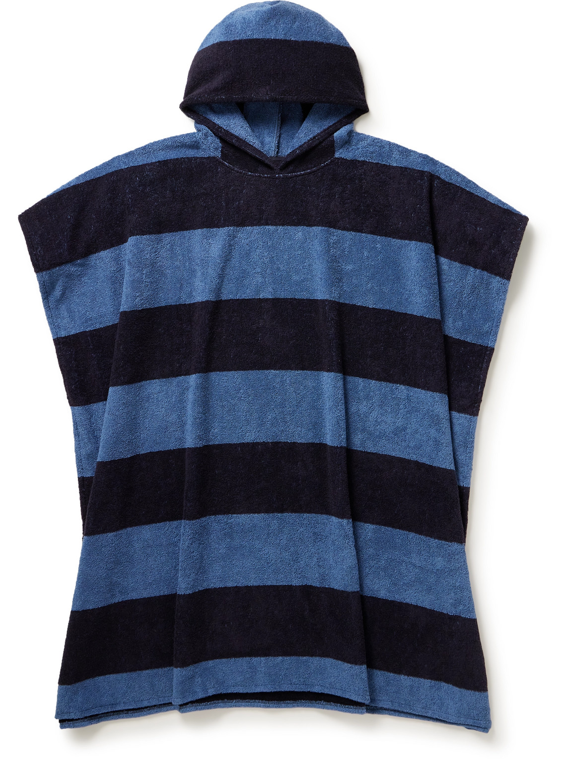 ARKET Jemima Striped Cotton-Terry Hooded Poncho