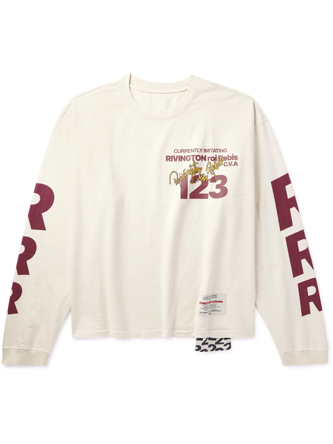 Rrr123 C.v.a. Nyc Logo-print Cotton-jersey T-shirt In White