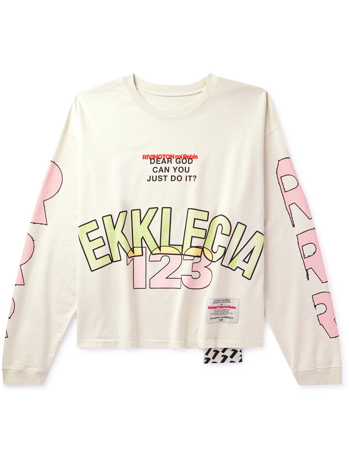 トップス RRR123 Ekklencia Printed Cotton T-Shirt Rrr123 Ekklecia Logo-print Cotton-jersey T-shirt In White