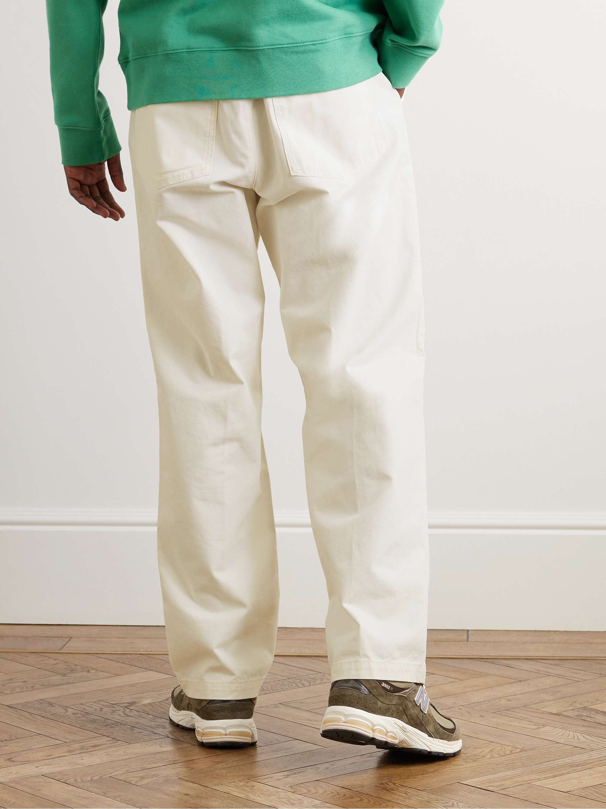ARKET Eurythmics Straight-Leg Pleated Cotton-Twill Trousers