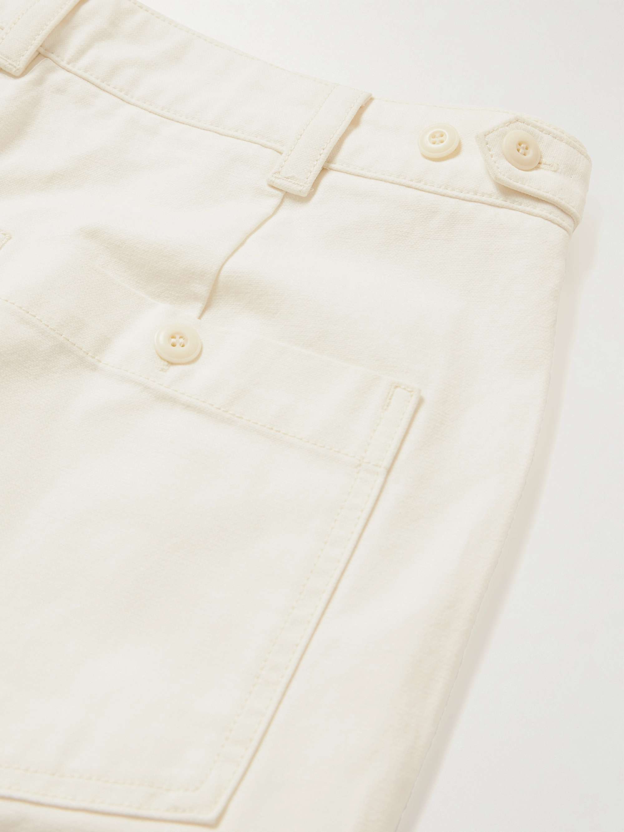 ARKET Eurythmics Straight-Leg Pleated Cotton-Twill Trousers