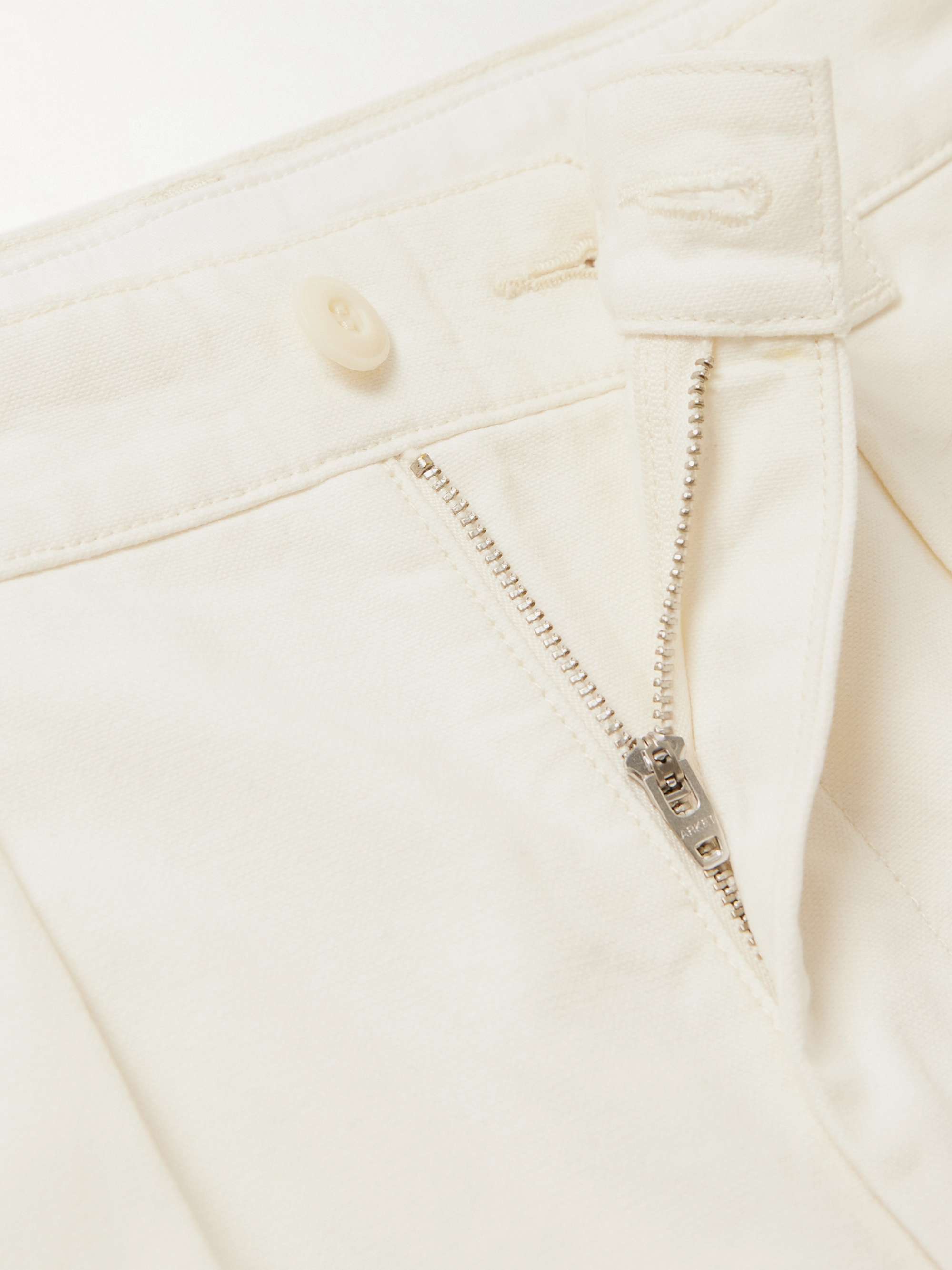 ARKET Eurythmics Straight-Leg Pleated Cotton-Twill Trousers