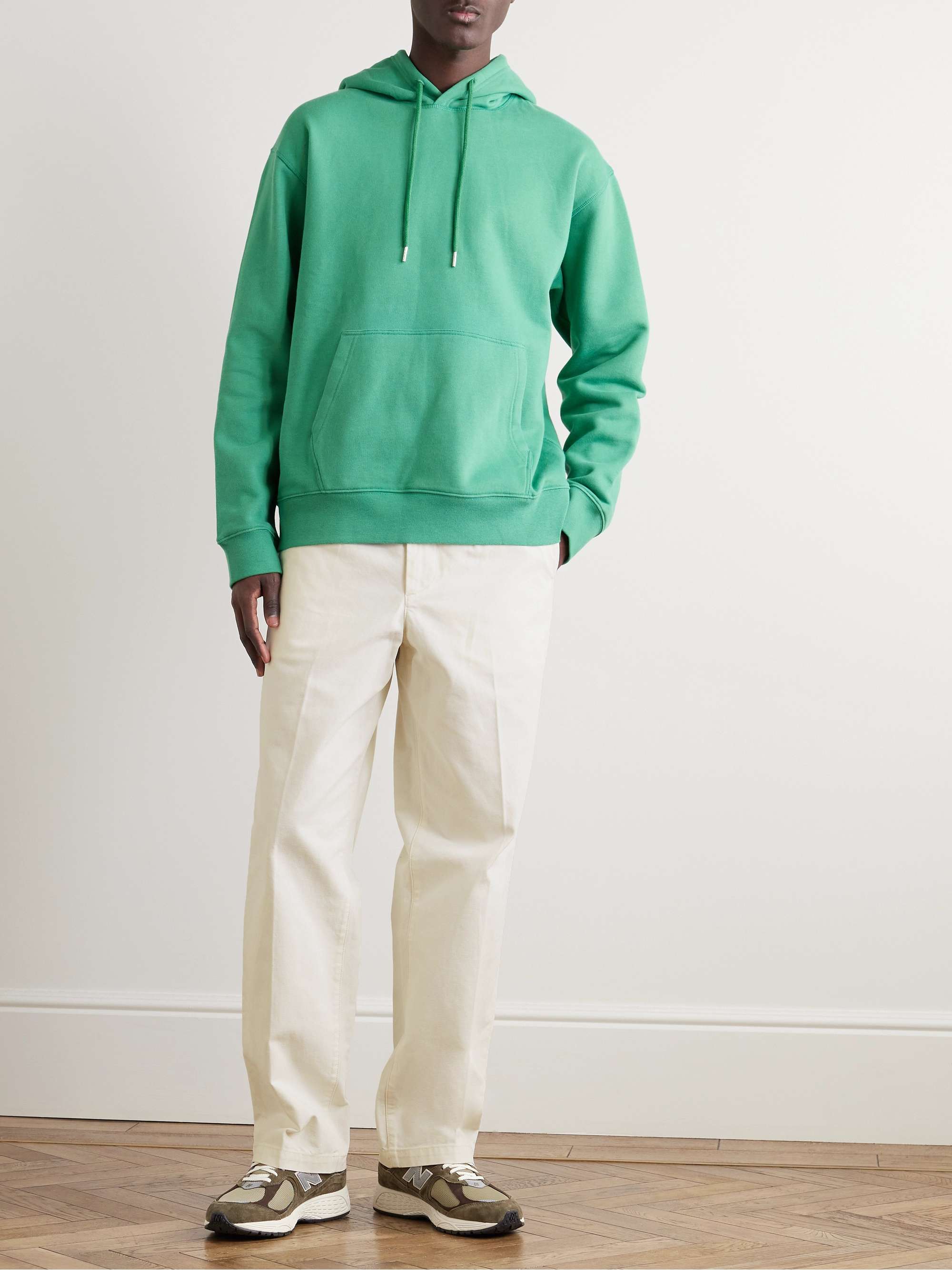 ARKET Eurythmics Straight-Leg Pleated Cotton-Twill Trousers
